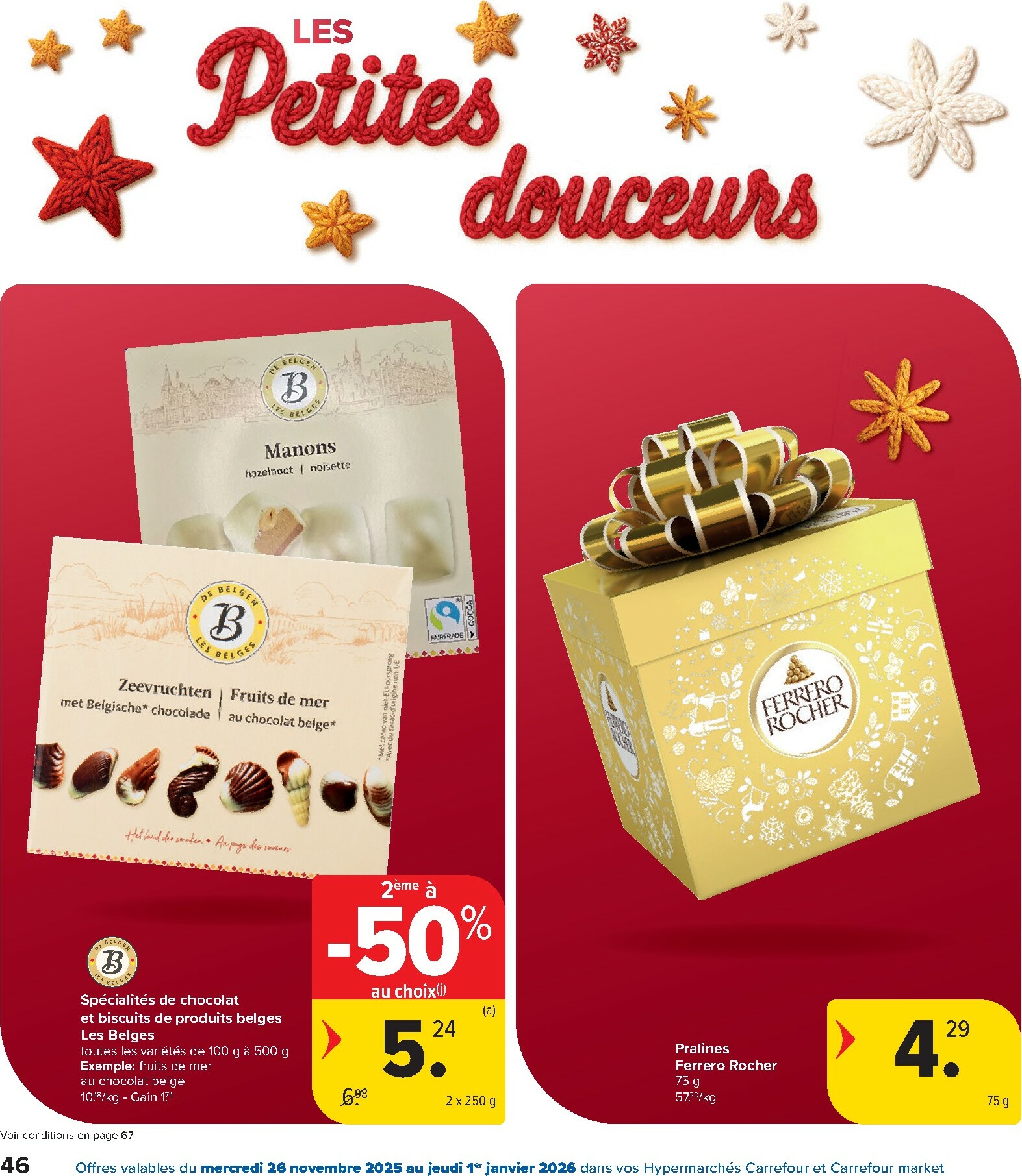 carrefour - De Carrefour - Des fêtes pour tous les goûts! folder geldig vanaf 26/11 t/m 01/01 - page: 46