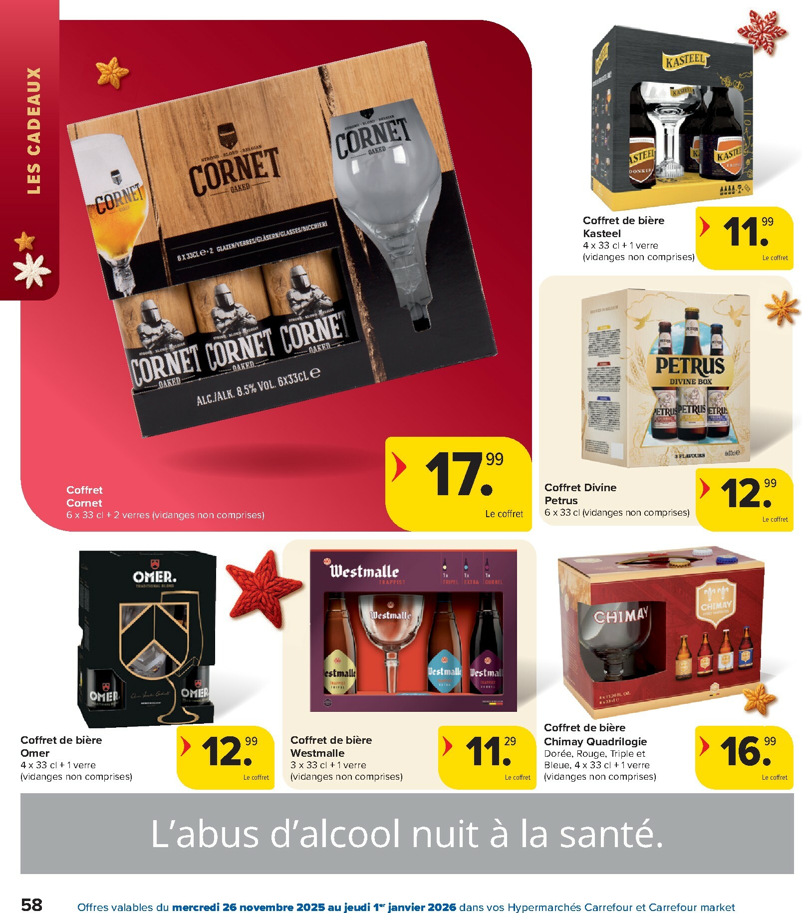 carrefour - De Carrefour - Des fêtes pour tous les goûts! folder geldig vanaf 26/11 t/m 01/01 - page: 58