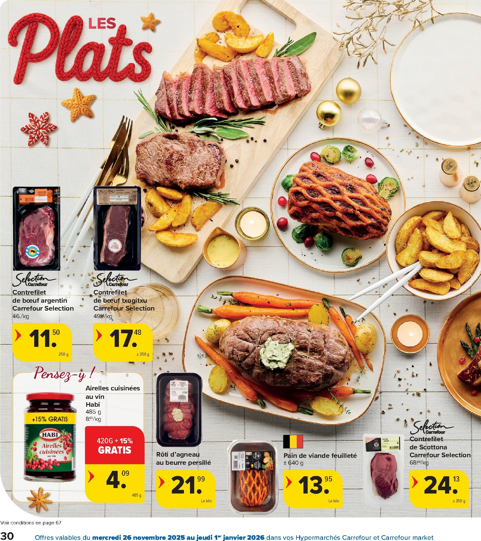carrefour - De Carrefour - Des fêtes pour tous les goûts! folder geldig vanaf 26/11 t/m 01/01 - page: 30
