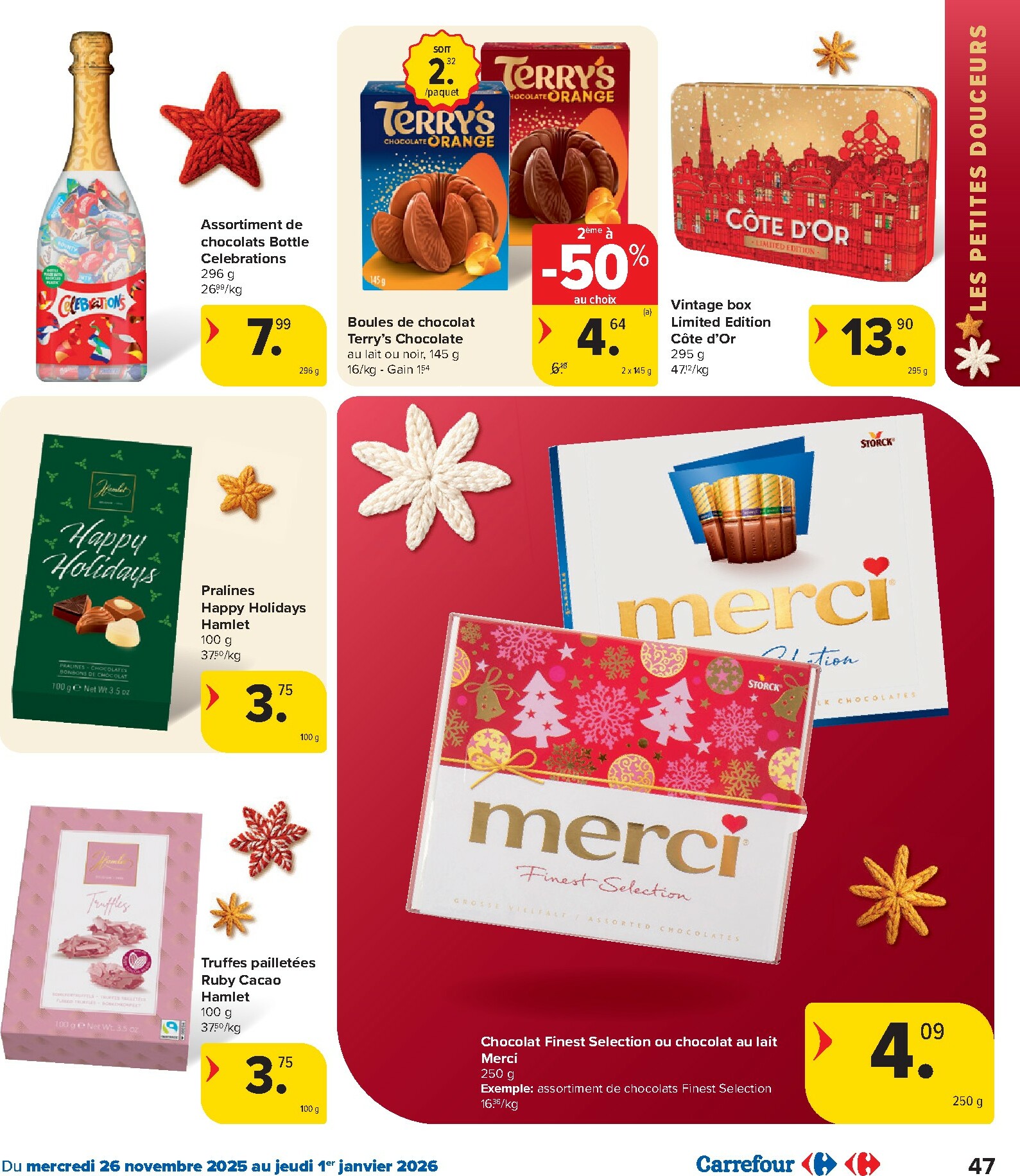 carrefour - De Carrefour - Des fêtes pour tous les goûts! folder geldig vanaf 26/11 t/m 01/01 - page: 47