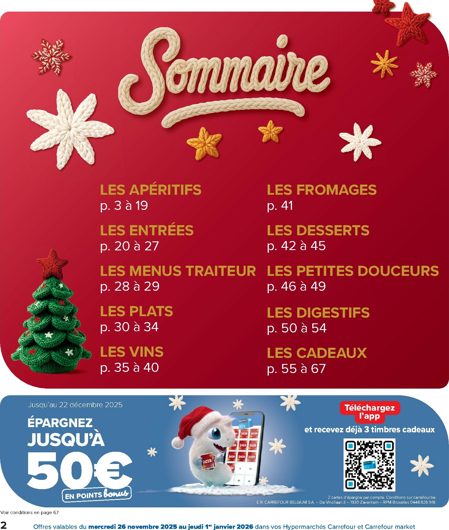 carrefour - De Carrefour - Des fêtes pour tous les goûts! folder geldig vanaf 26/11 t/m 01/01 - page: 2