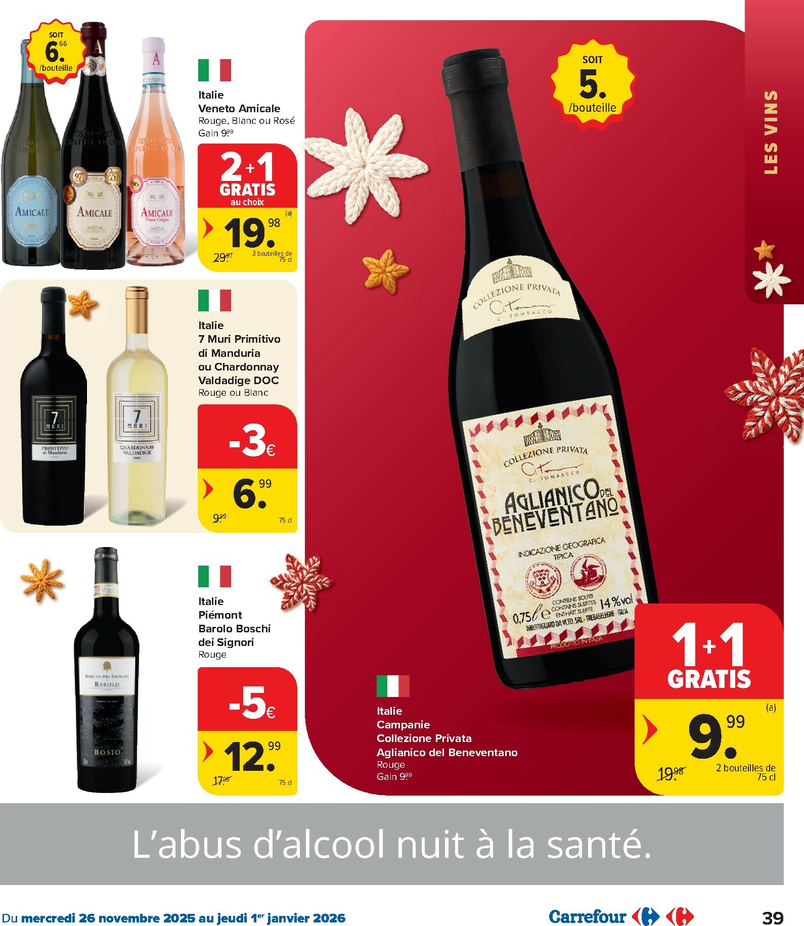 carrefour - De Carrefour - Des fêtes pour tous les goûts! folder geldig vanaf 26/11 t/m 01/01 - page: 39