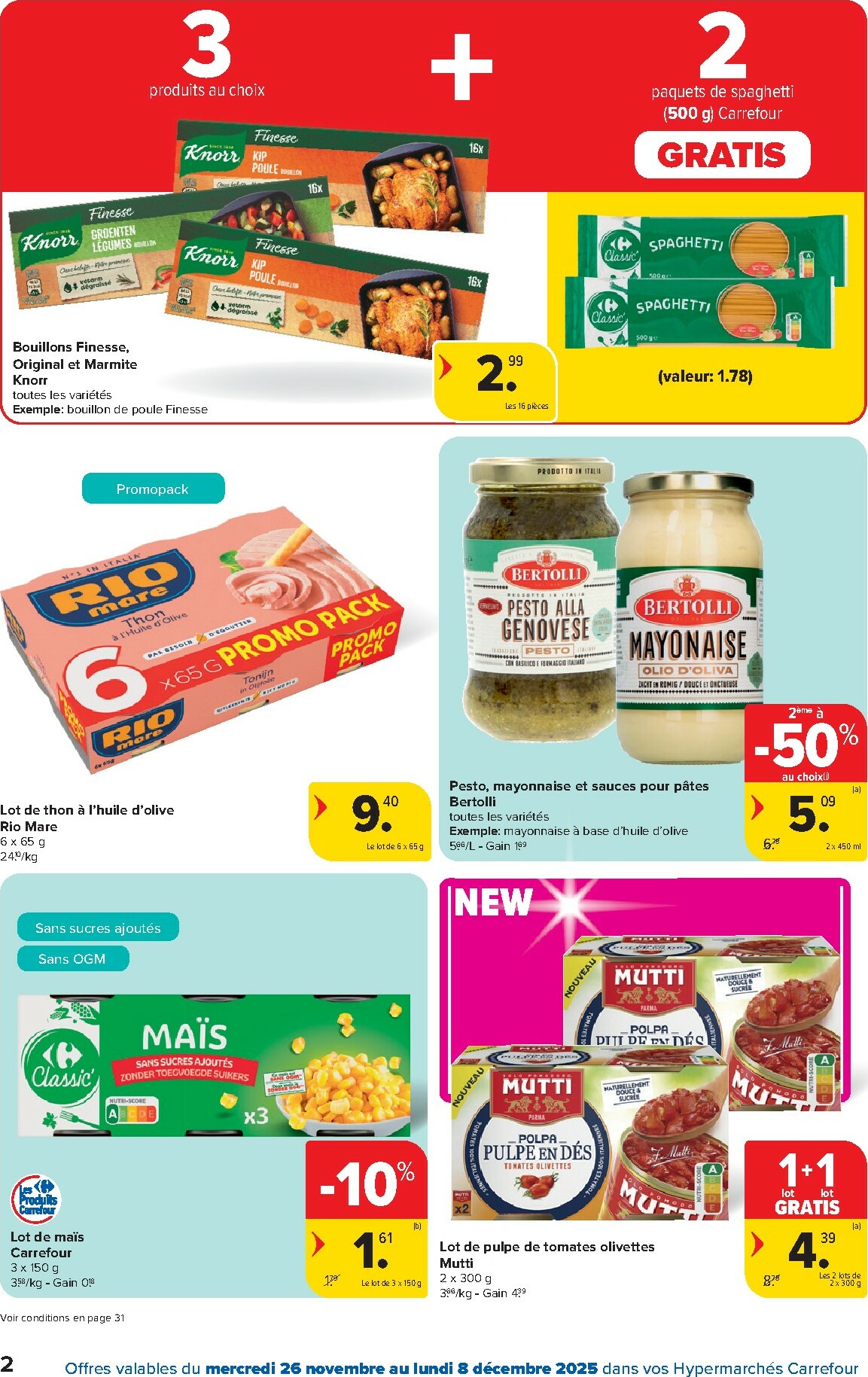 carrefour - De Carrefour Hypermarchés folder geldig vanaf 26/11 t/m 08/12 - page: 2