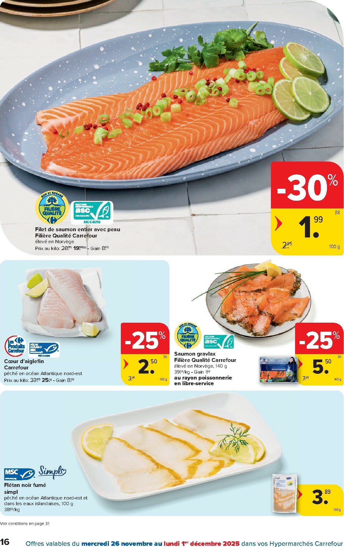 carrefour - De Carrefour Hypermarchés folder geldig vanaf 26/11 t/m 08/12 - page: 16