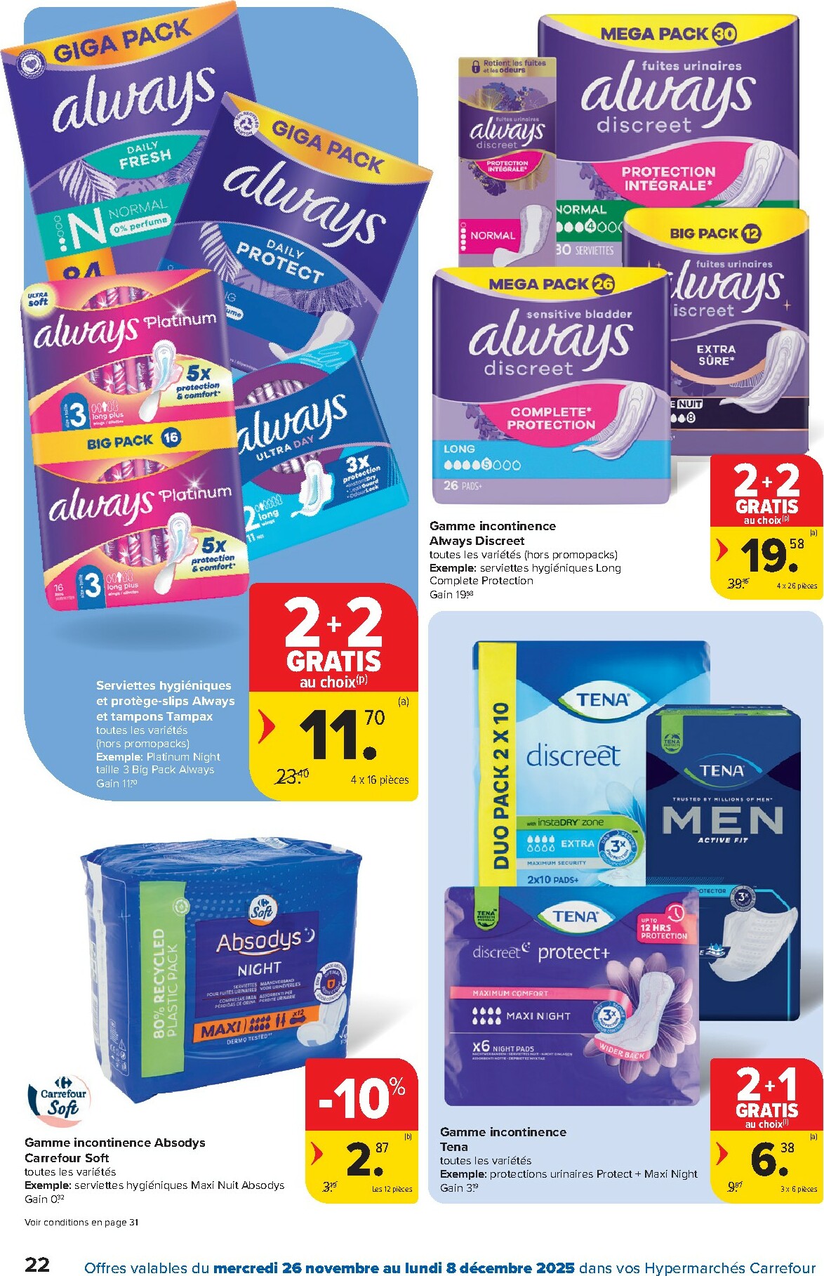 carrefour - De Carrefour Hypermarchés folder geldig vanaf 26/11 t/m 08/12 - page: 22