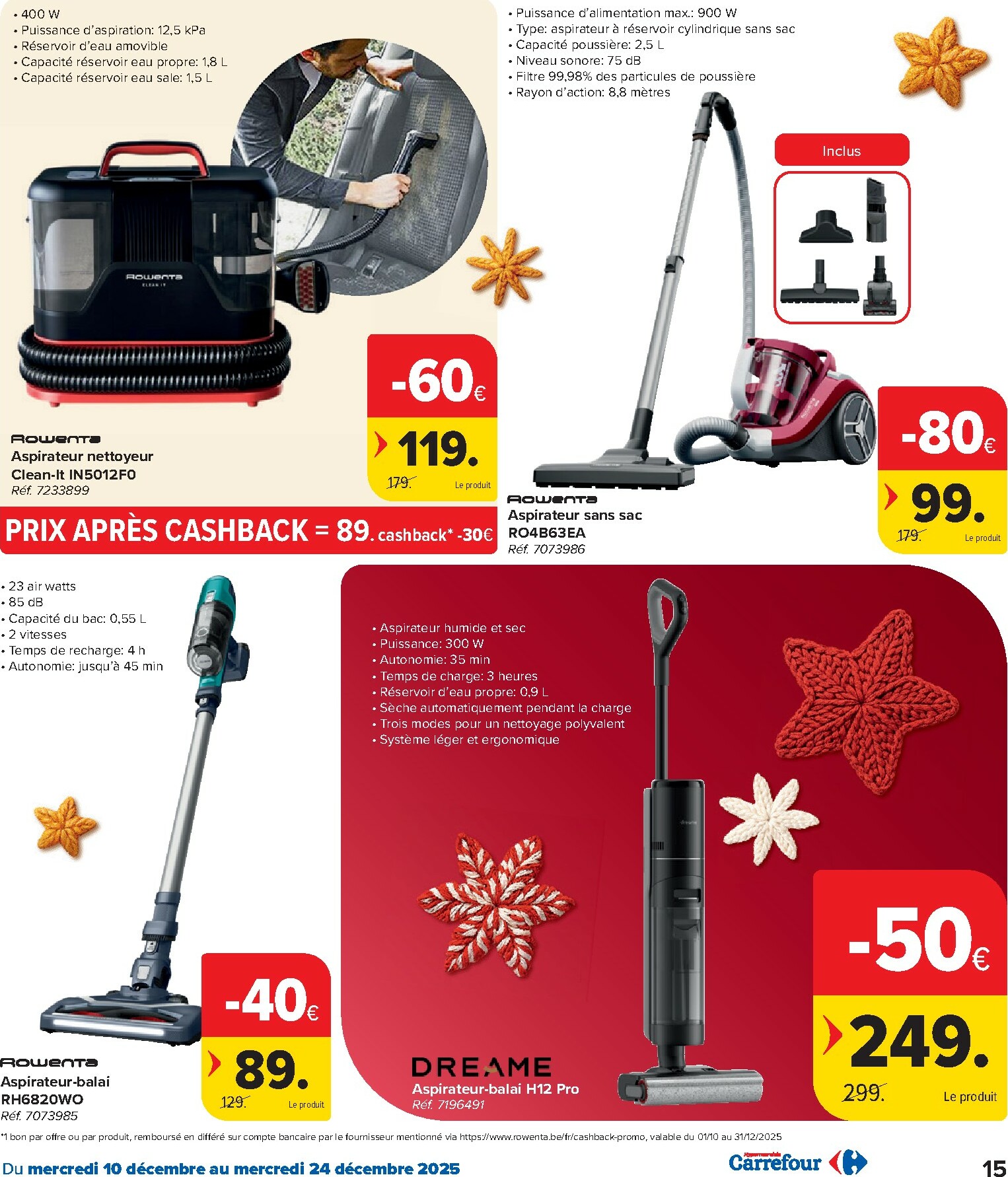 carrefour - De Carrefour Hypermarchés folder geldig vanaf 10/12 t/m 24/12 - page: 15