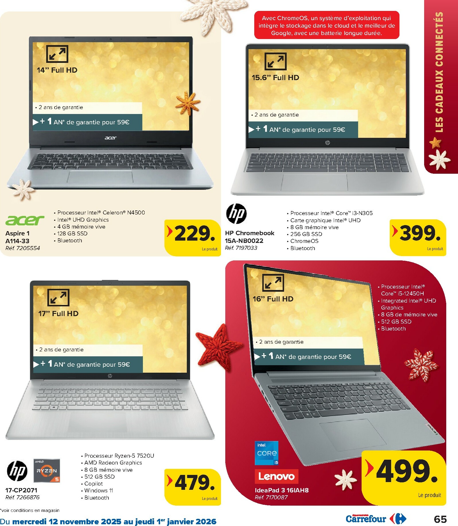 carrefour - De Carrefour Hypermarchés - Des fetes pour tous les goûts folder geldig vanaf 12/11 t/m 01/01 - page: 65