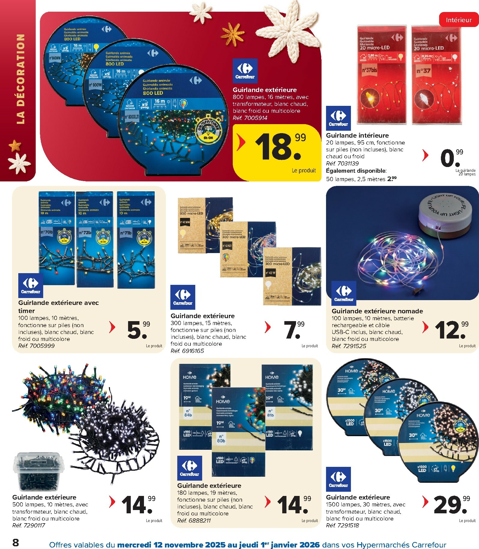 carrefour - De Carrefour Hypermarchés - Des fetes pour tous les goûts folder geldig vanaf 12/11 t/m 01/01 - page: 8
