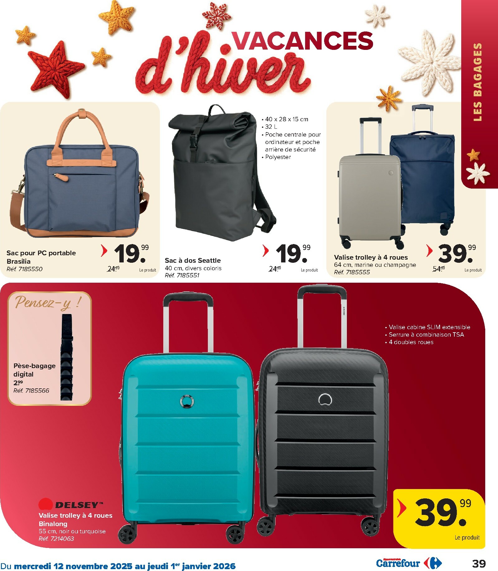 carrefour - De Carrefour Hypermarchés - Des fetes pour tous les goûts folder geldig vanaf 12/11 t/m 01/01 - page: 39