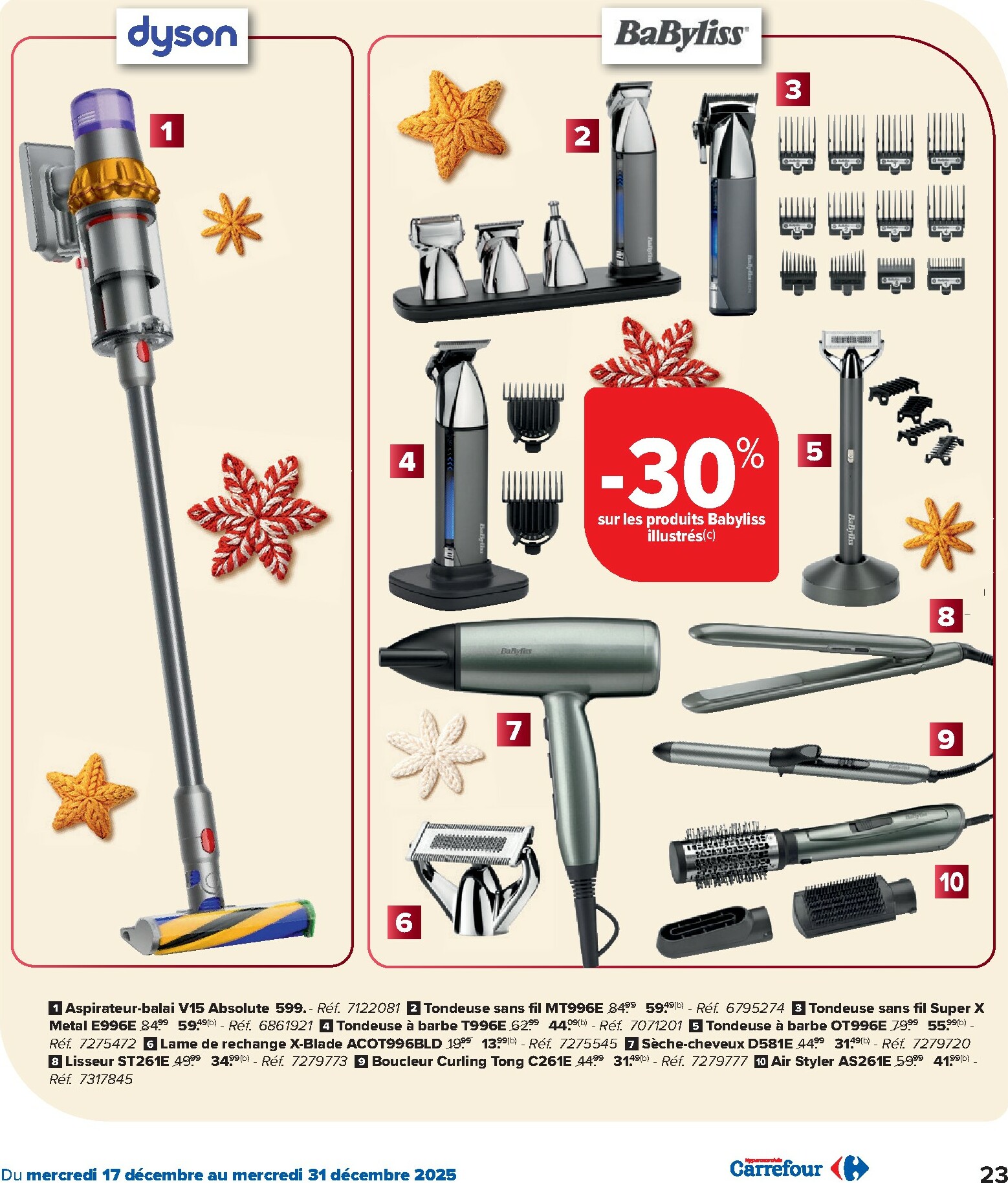 carrefour - De Carrefour Hypermarchés folder geldig vanaf 17/12 t/m 31/12 - page: 23