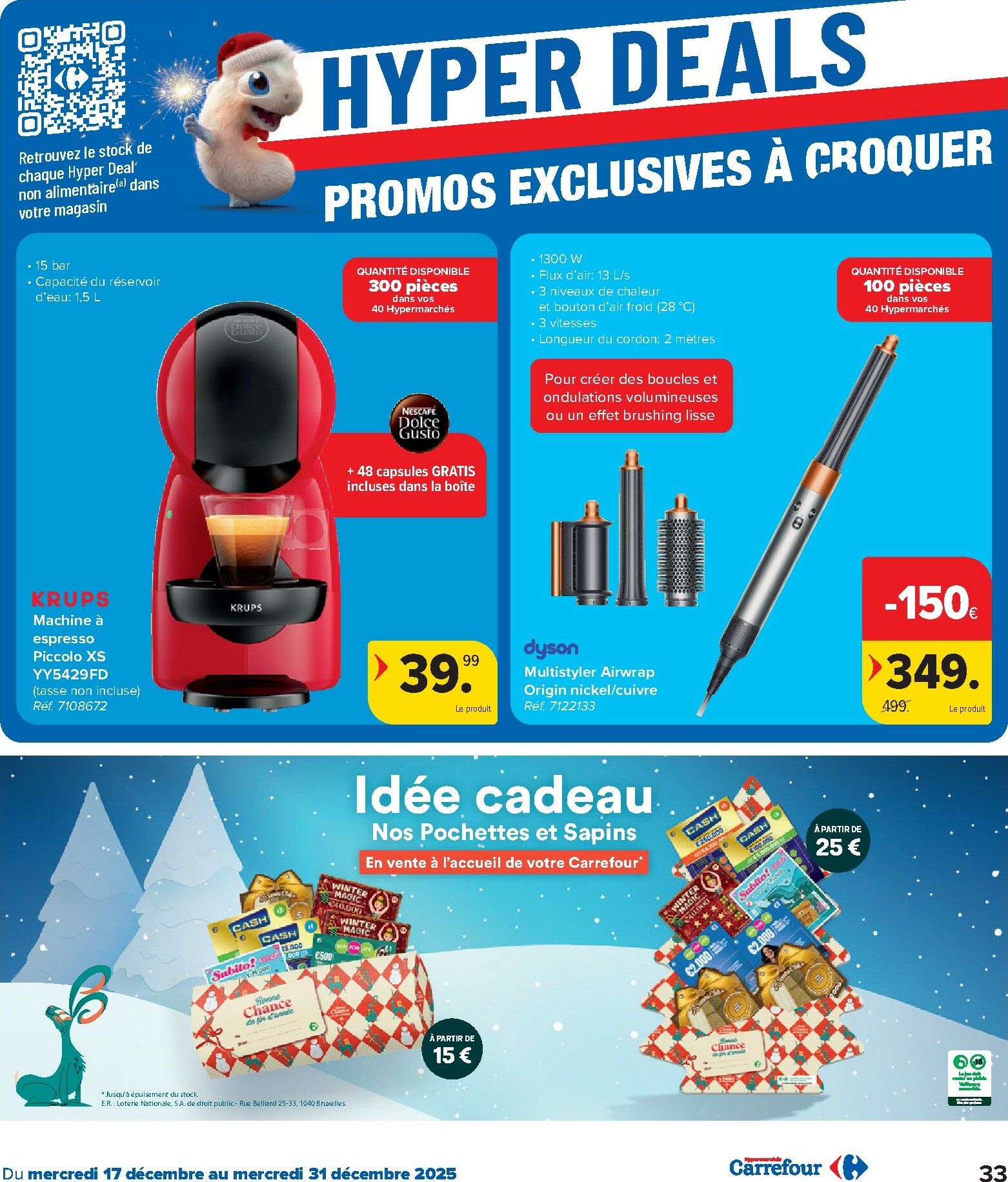 carrefour - De Carrefour Hypermarchés folder geldig vanaf 17/12 t/m 31/12 - page: 33
