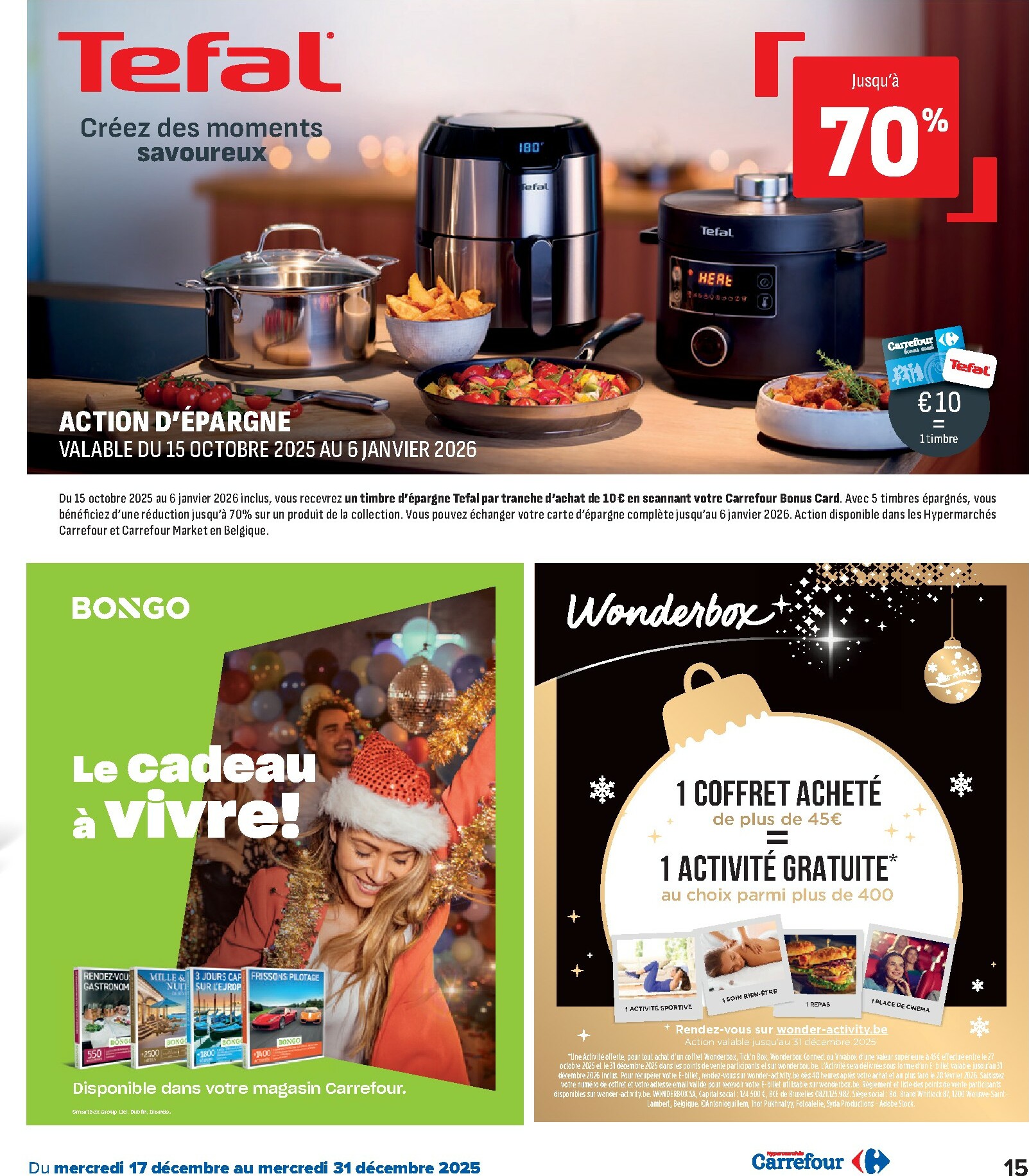 carrefour - De Carrefour Hypermarchés folder geldig vanaf 17/12 t/m 31/12 - page: 15
