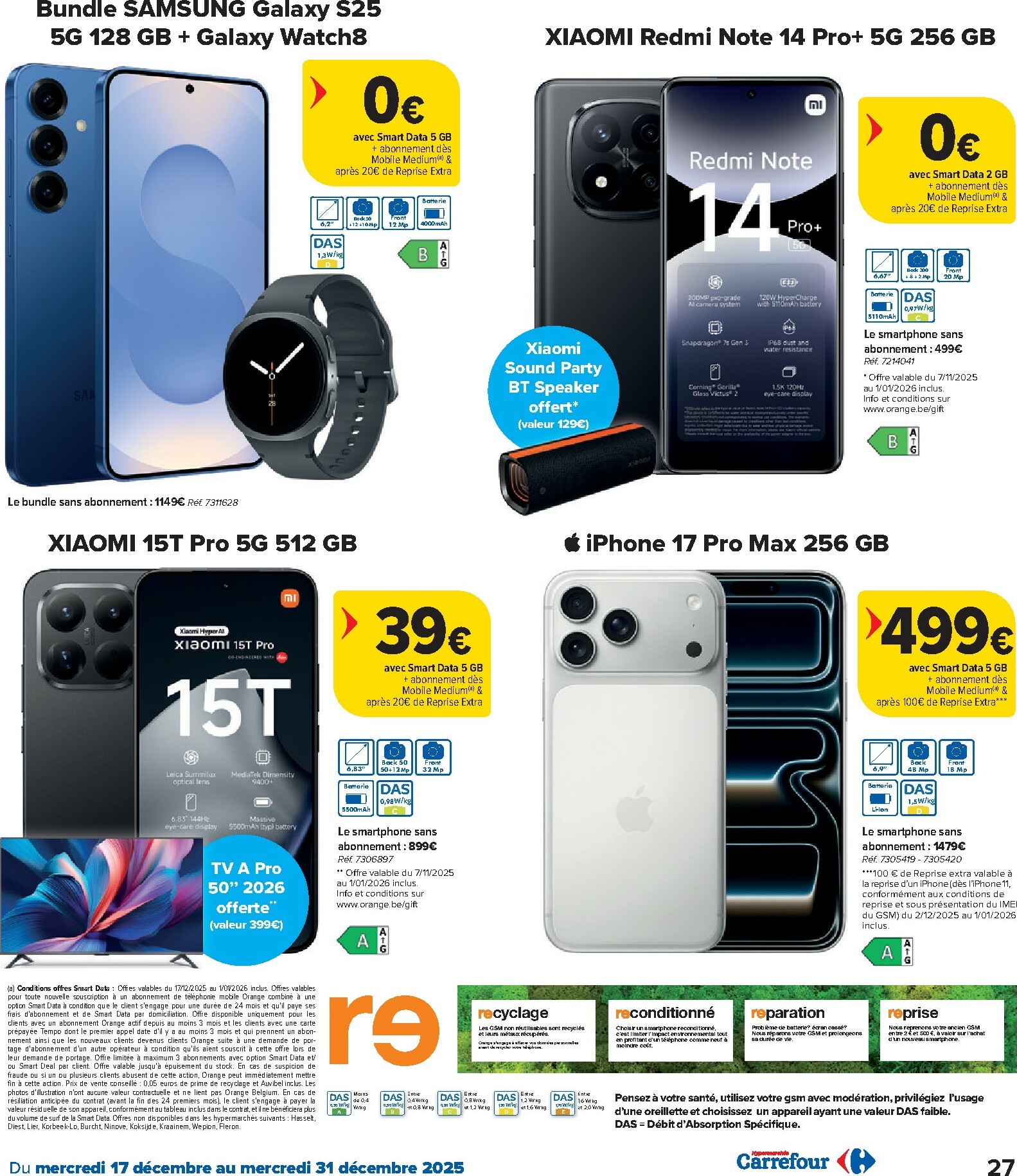 carrefour - De Carrefour Hypermarchés folder geldig vanaf 17/12 t/m 31/12 - page: 27