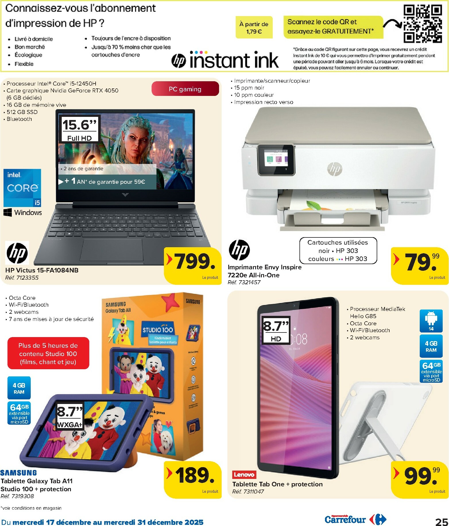 carrefour - De Carrefour Hypermarchés folder geldig vanaf 17/12 t/m 31/12 - page: 25