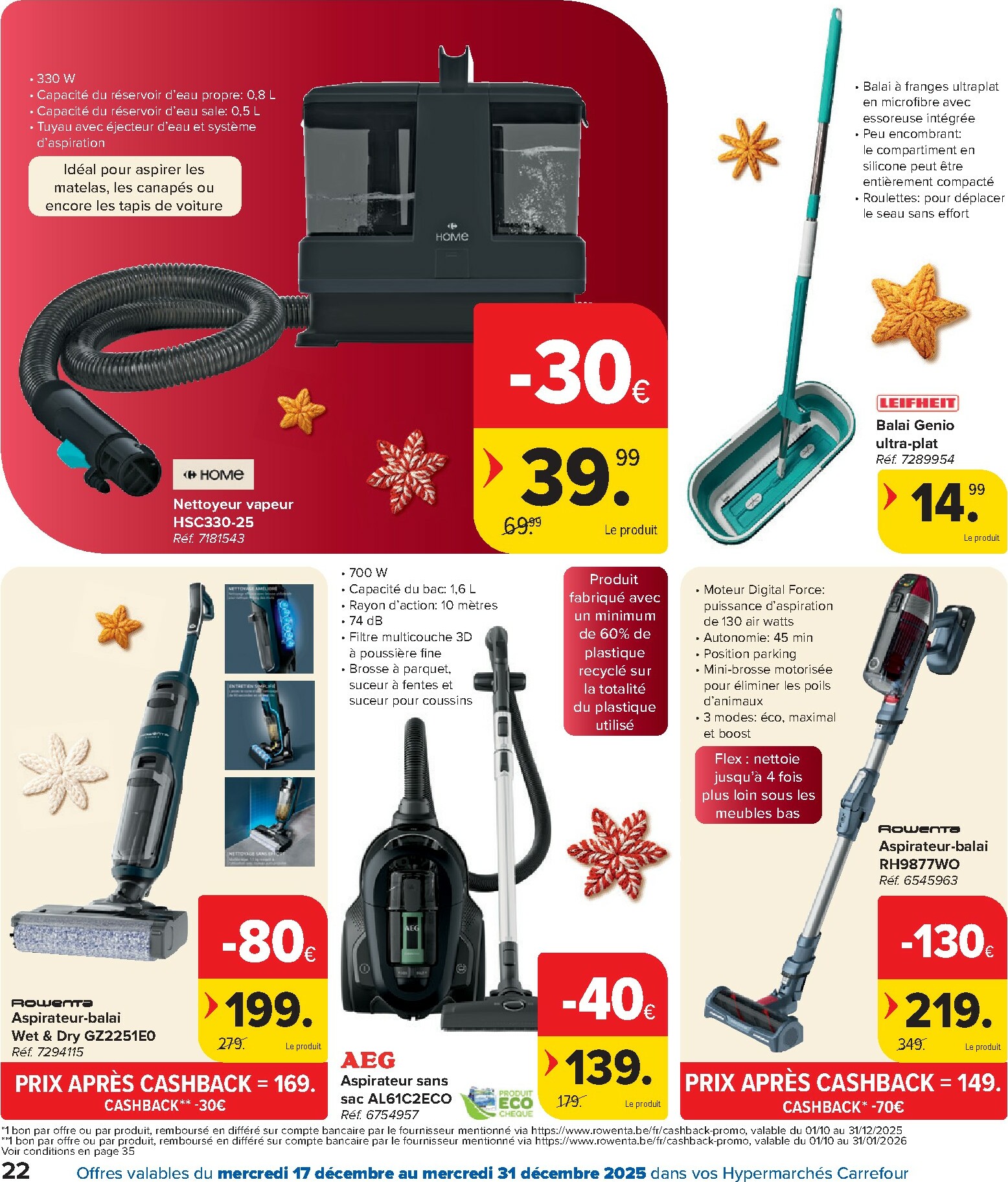 carrefour - De Carrefour Hypermarchés folder geldig vanaf 17/12 t/m 31/12 - page: 22