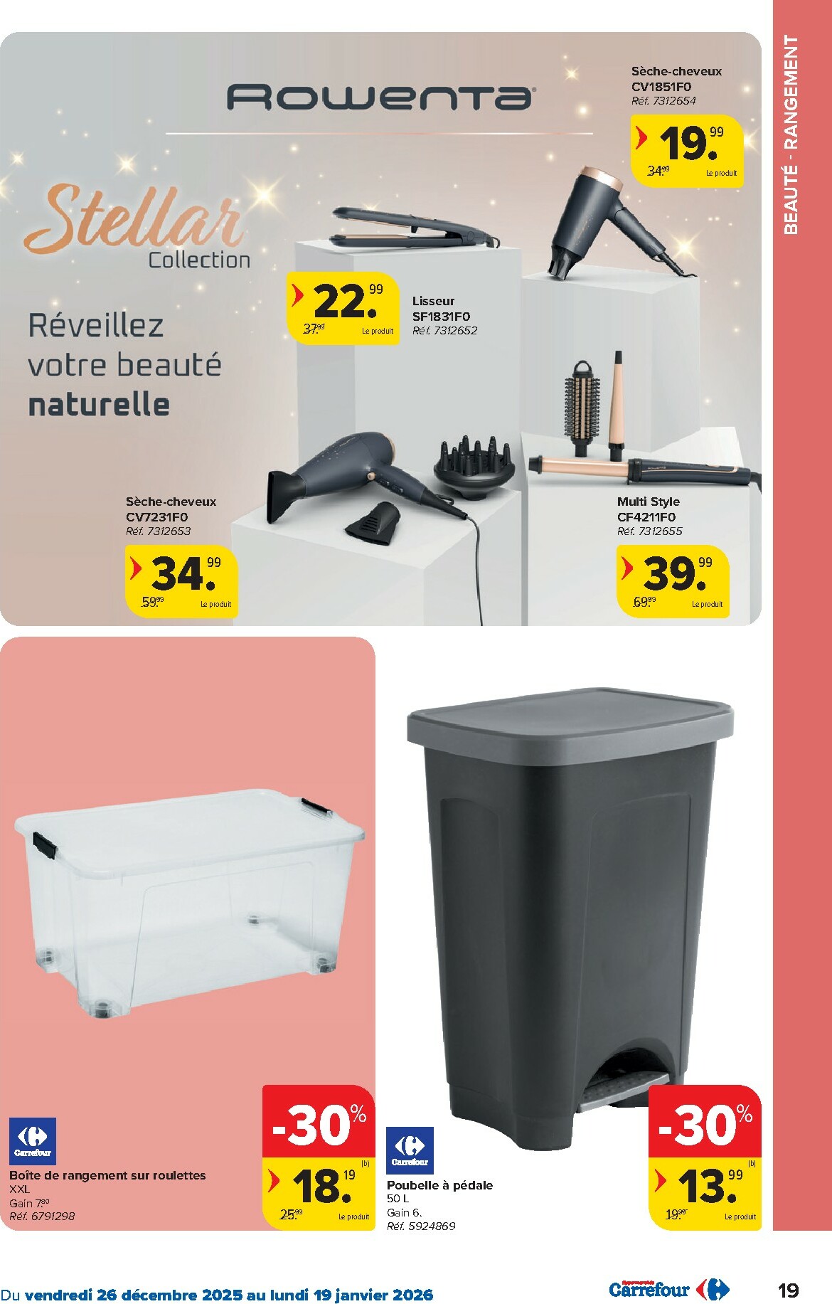 carrefour - De Carrefour Hypermarchés folder geldig vanaf 26/12 t/m 19/01 - page: 19