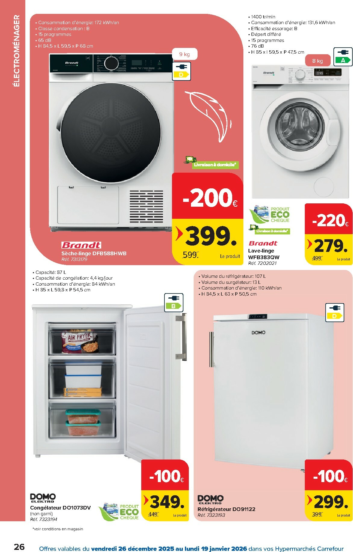 carrefour - De Carrefour Hypermarchés folder geldig vanaf 26/12 t/m 19/01 - page: 26