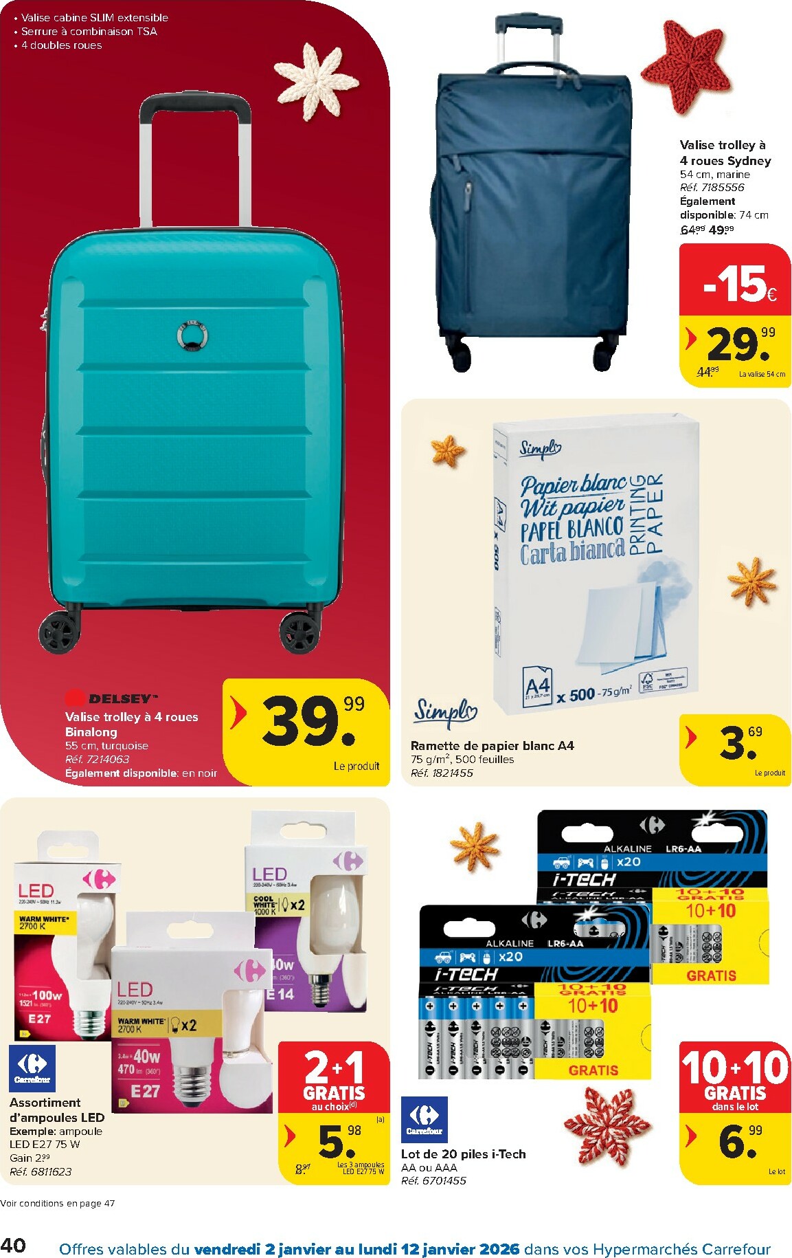 carrefour - De Carrefour Hypermarchés folder geldig vanaf 02/01 t/m 12/01 - page: 40