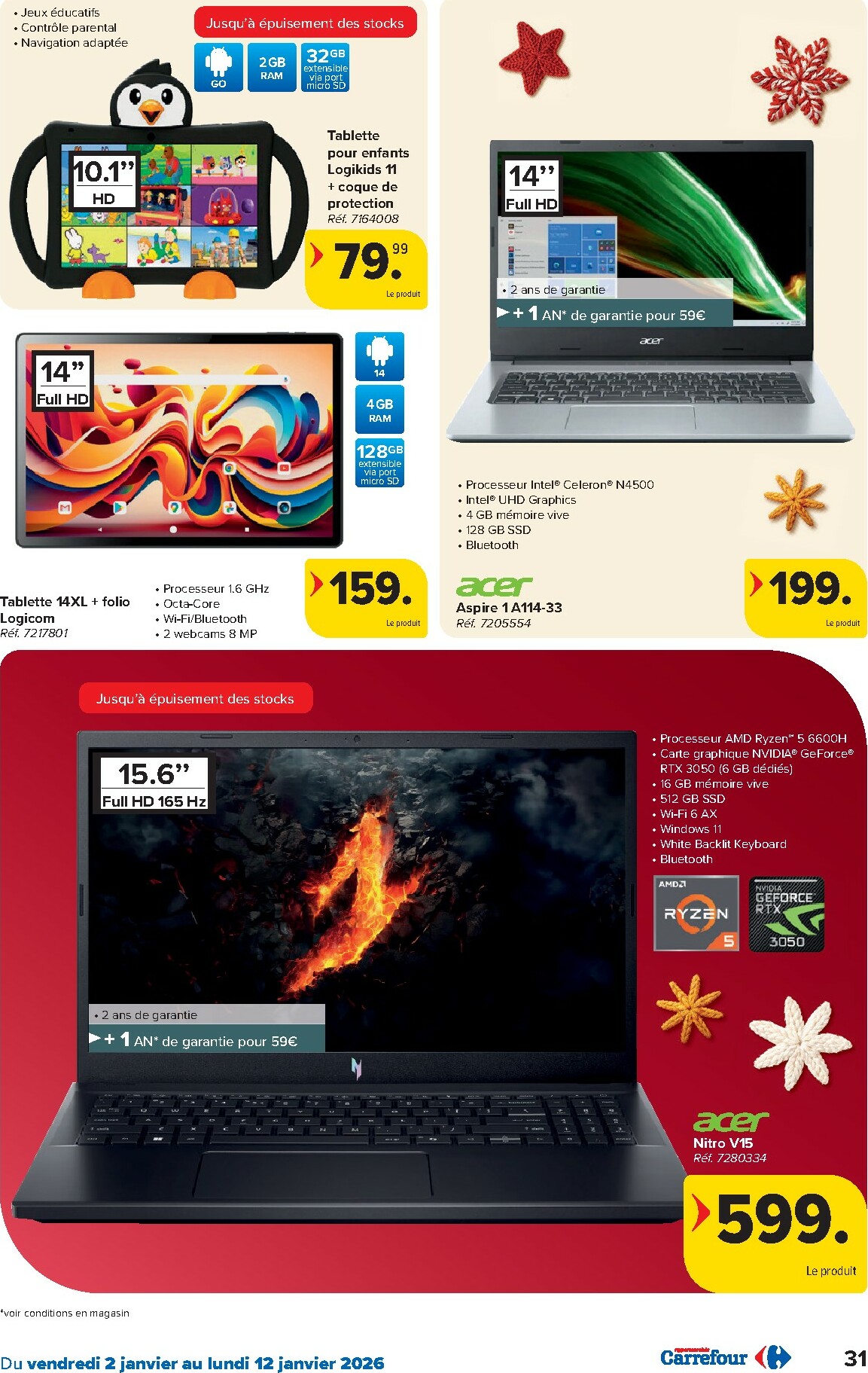 carrefour - De Carrefour Hypermarchés folder geldig vanaf 02/01 t/m 12/01 - page: 31