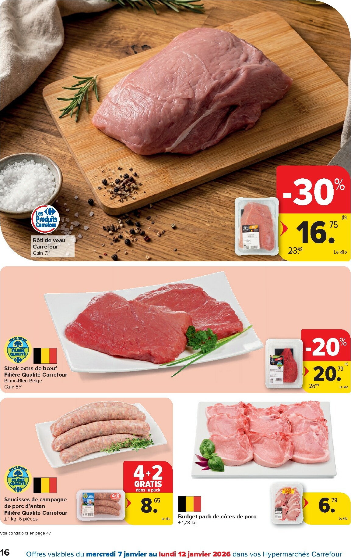 carrefour - De Carrefour Hypermarchés folder geldig vanaf 07/01 t/m 19/01 - page: 16