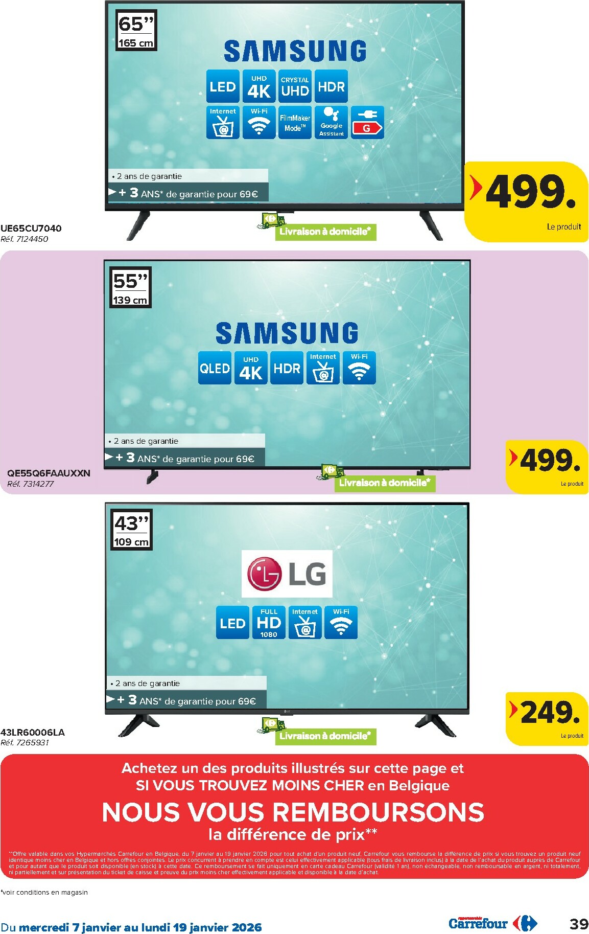 carrefour - De Carrefour Hypermarchés folder geldig vanaf 07/01 t/m 19/01 - page: 39
