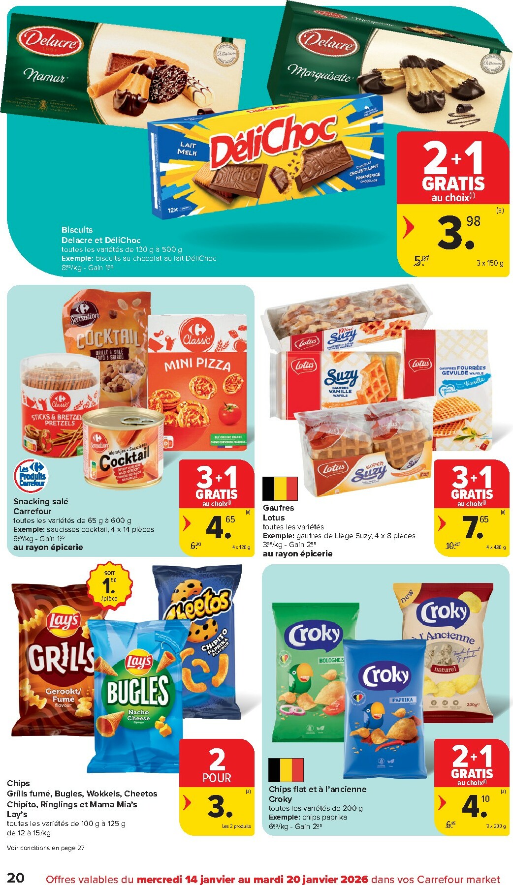 carrefour - De Carrefour Market folder geldig vanaf 14/01 t/m 20/01 - page: 20