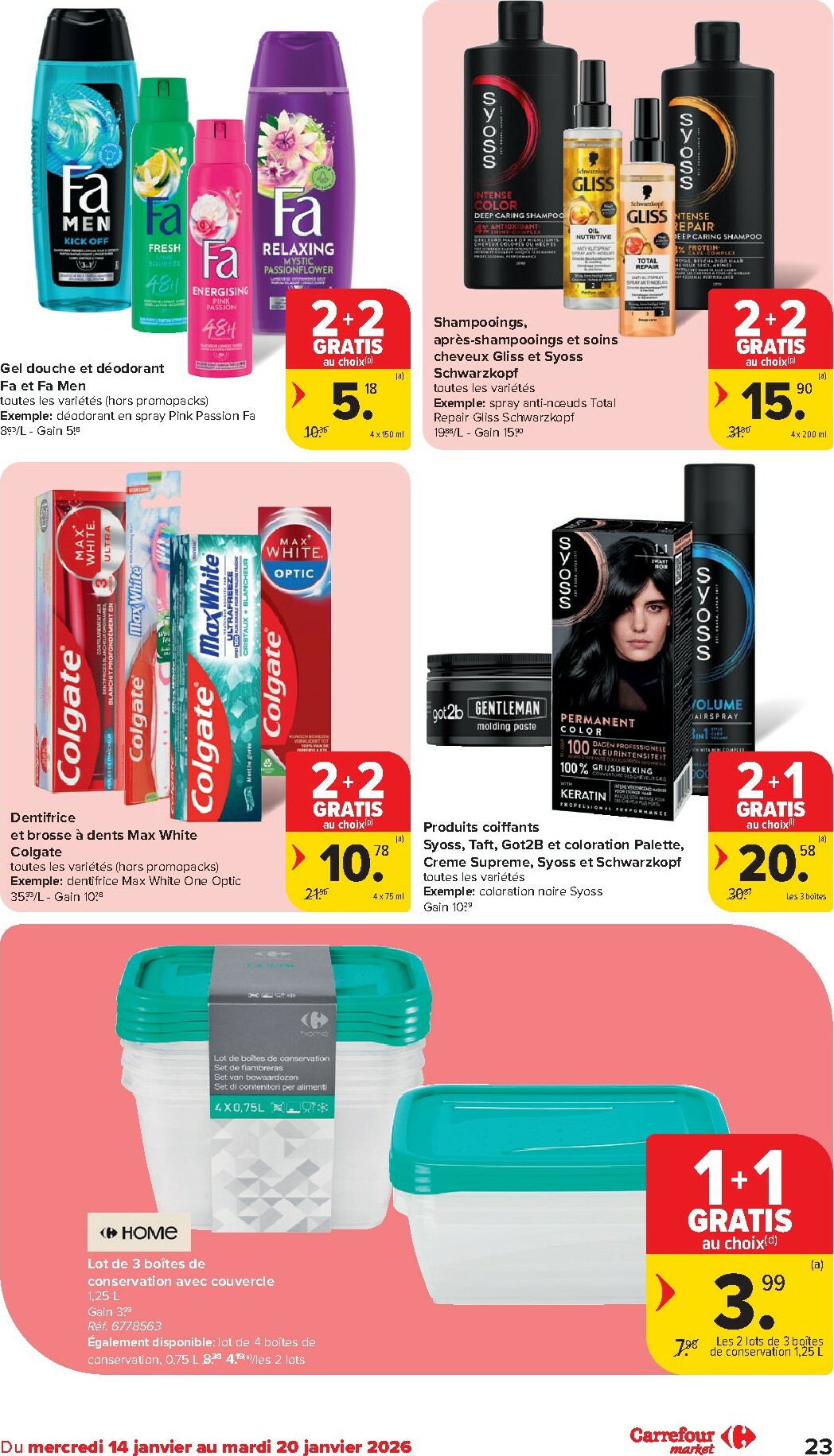 carrefour - De Carrefour Market folder geldig vanaf 14/01 t/m 20/01 - page: 23
