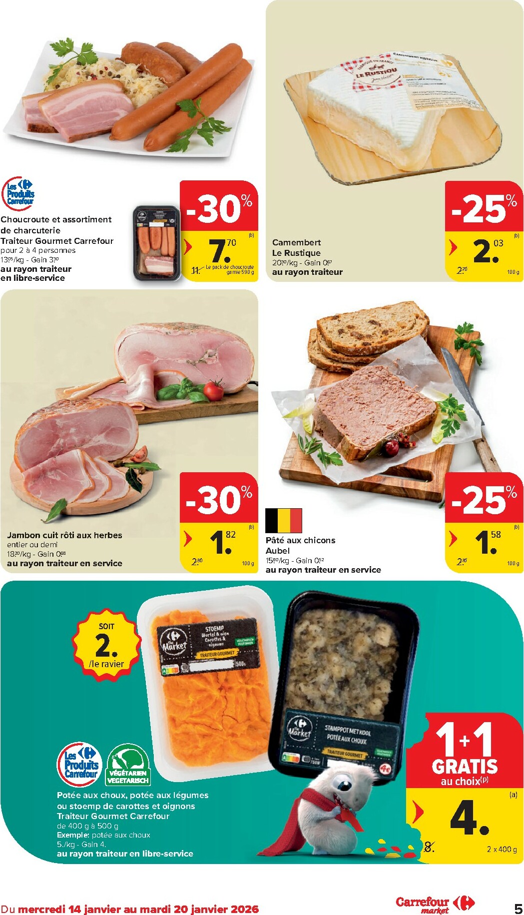 carrefour - De Carrefour Market folder geldig vanaf 14/01 t/m 20/01 - page: 5