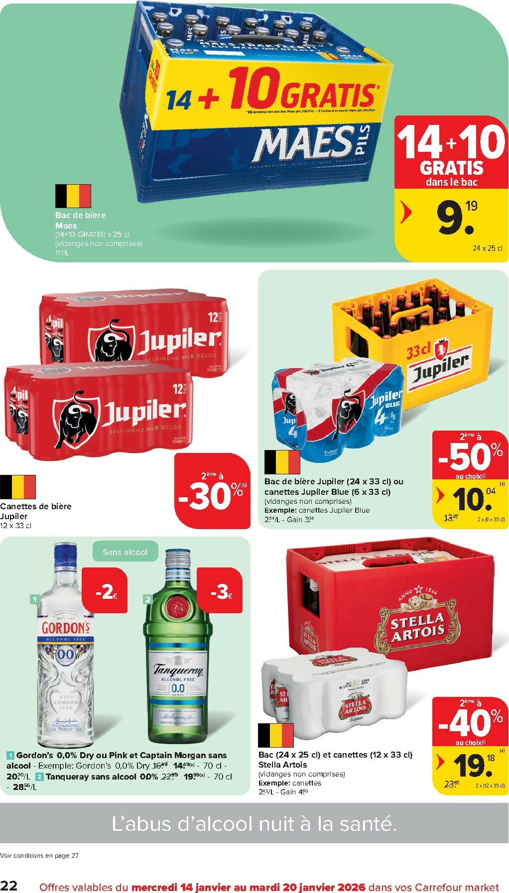 carrefour - De Carrefour Market folder geldig vanaf 14/01 t/m 20/01 - page: 22