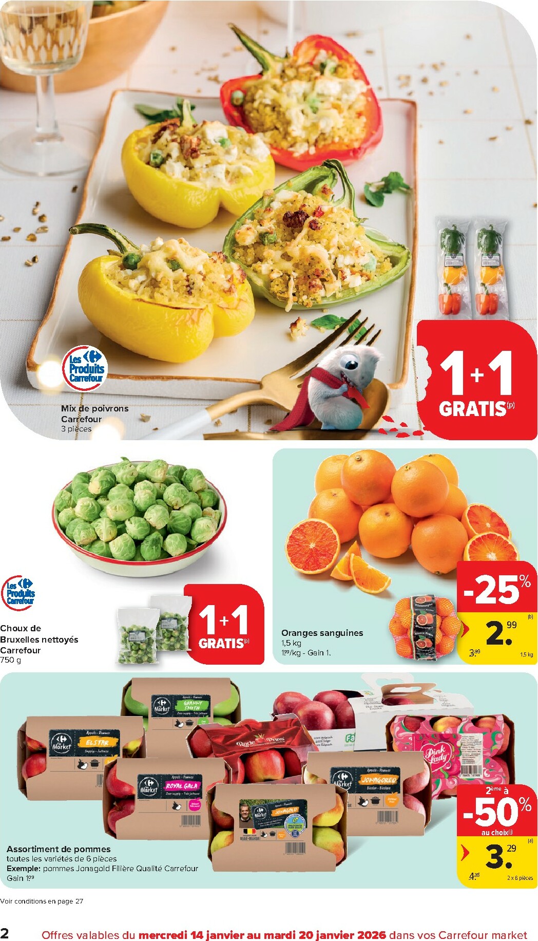carrefour - De Carrefour Market folder geldig vanaf 14/01 t/m 20/01 - page: 2