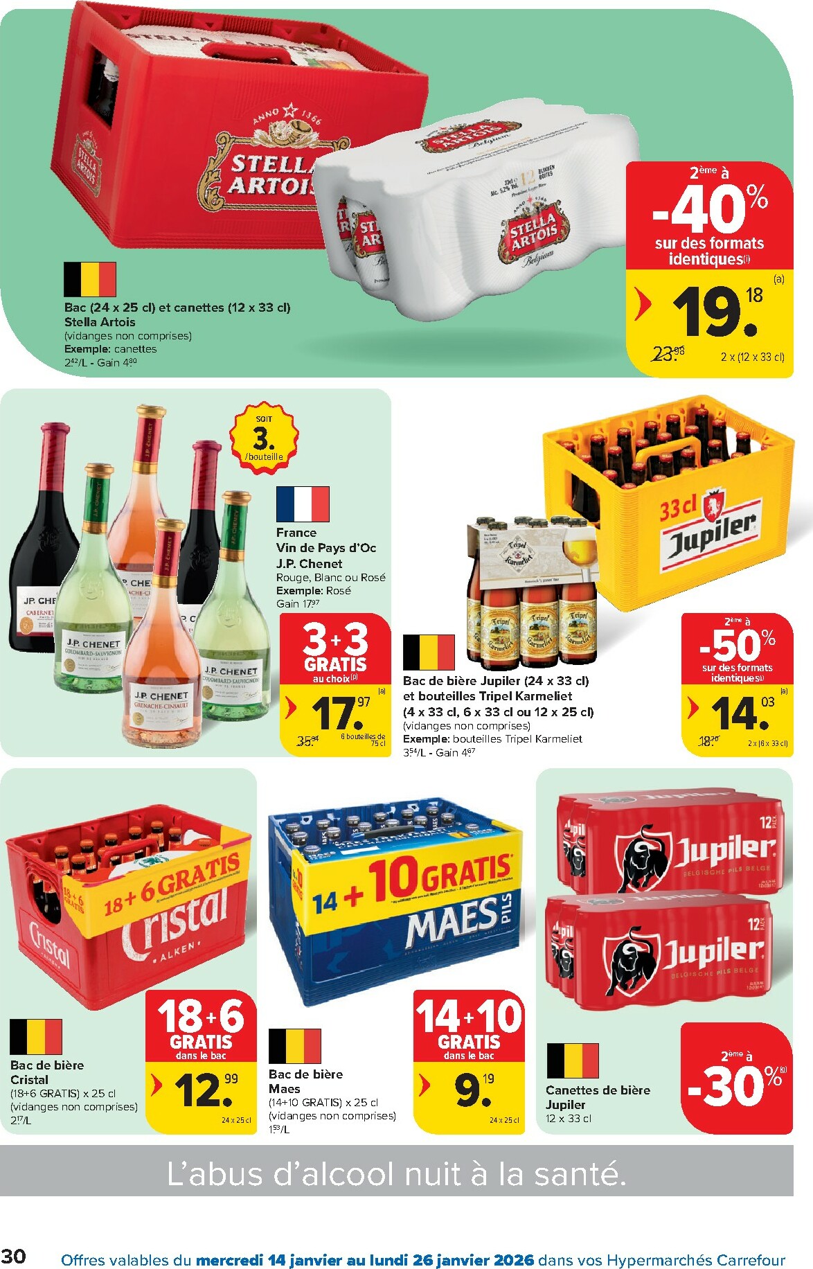 carrefour - De Carrefour Hypermarchés folder geldig vanaf 14/01 t/m 26/01 - page: 30