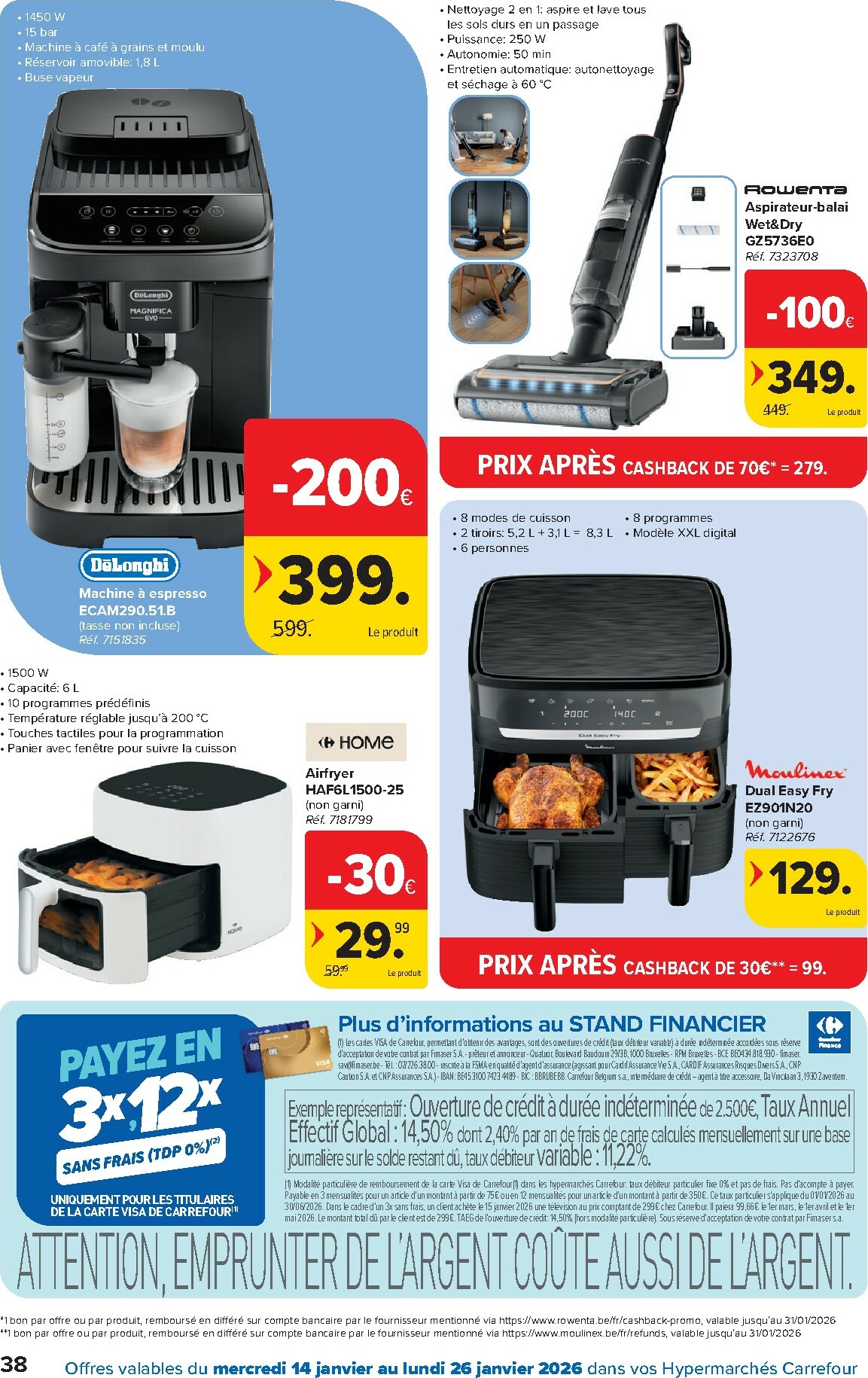 carrefour - De Carrefour Hypermarchés folder geldig vanaf 14/01 t/m 26/01 - page: 38