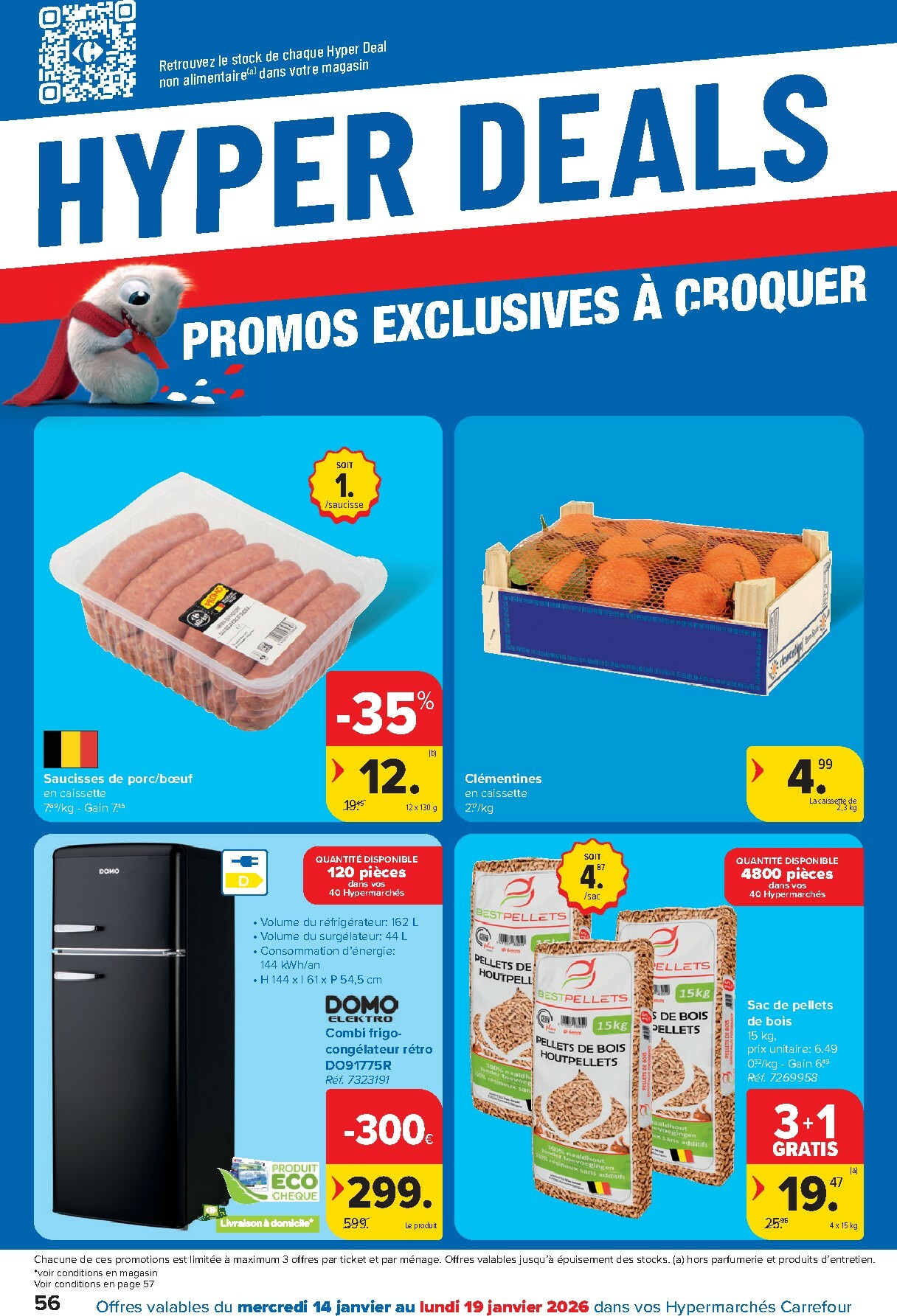 carrefour - De Carrefour Hypermarchés folder geldig vanaf 14/01 t/m 26/01 - page: 56