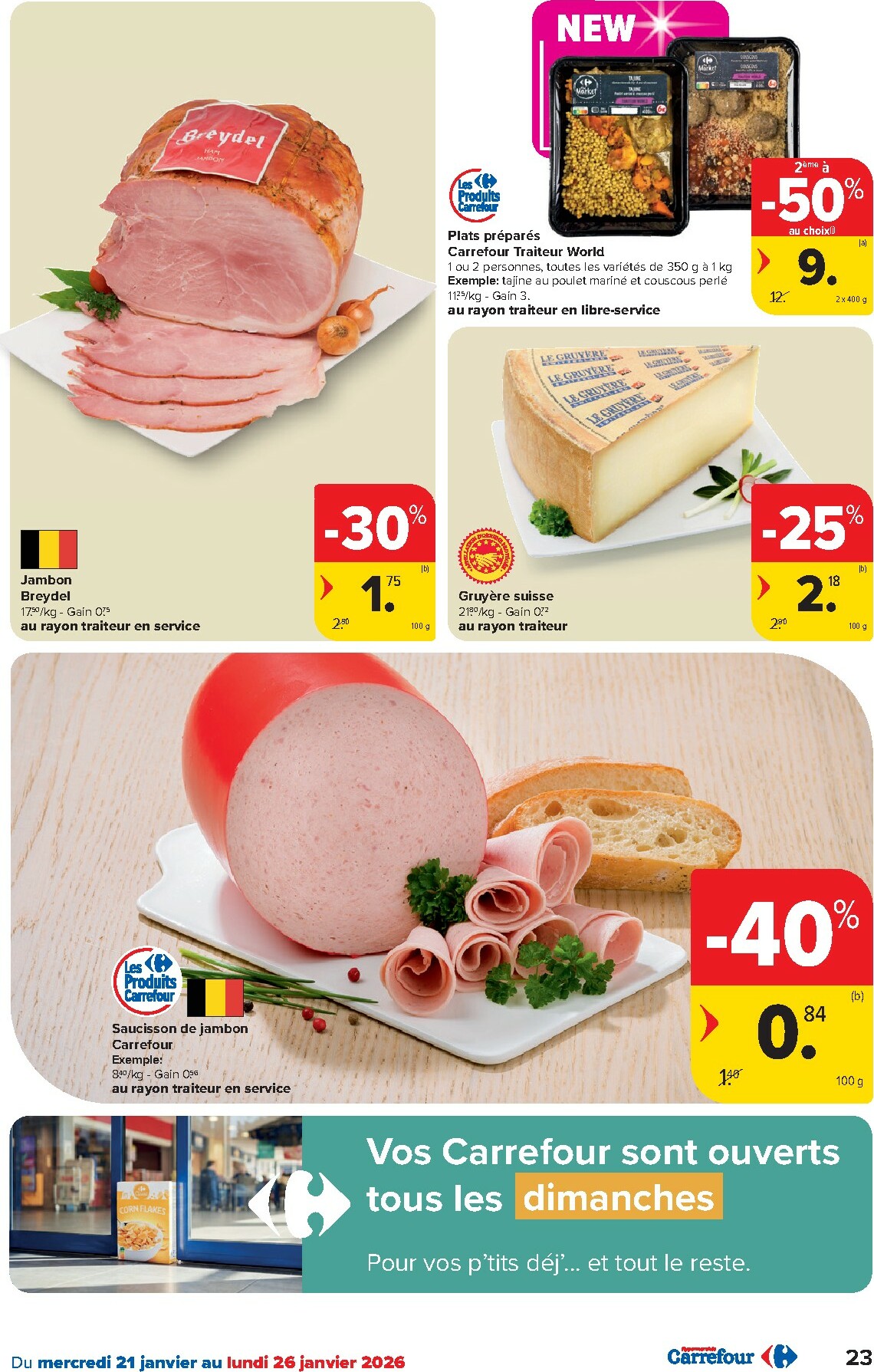 carrefour - De Carrefour Hypermarchés folder geldig vanaf 21/01 t/m 02/02 - page: 23
