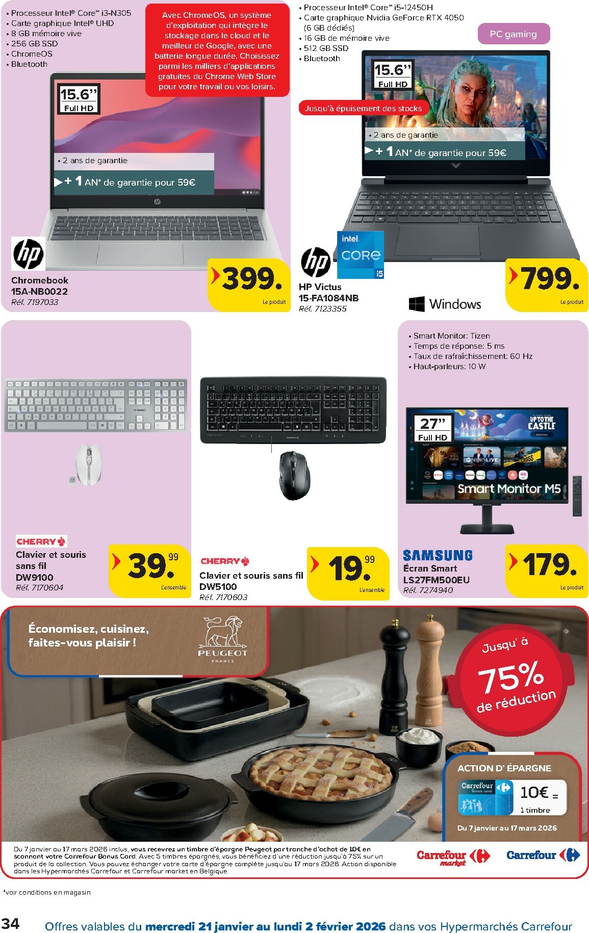 carrefour - De Carrefour Hypermarchés folder geldig vanaf 21/01 t/m 02/02 - page: 34