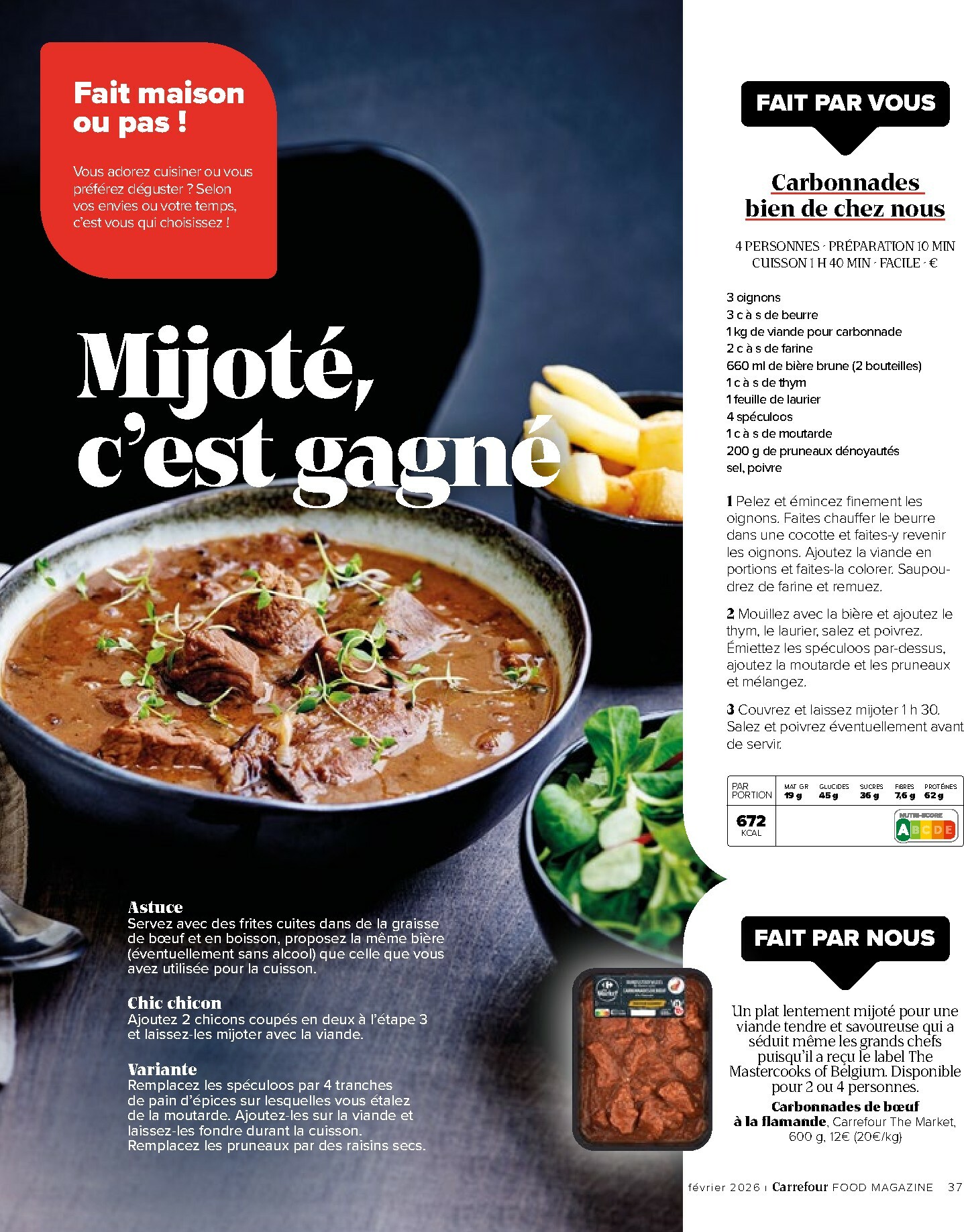 carrefour - De Carrefour - Food Magazine folder geldig vanaf 22/01 t/m 19/03 - page: 37