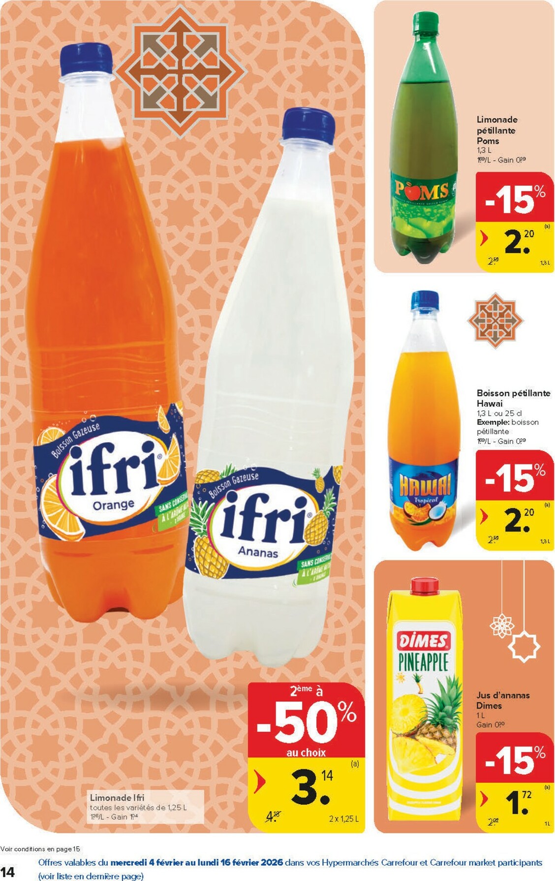 carrefour - De Carrefour - Saveurs d'Orient folder geldig vanaf 04/02/2026 t/m 16/02/2026 - page: 14