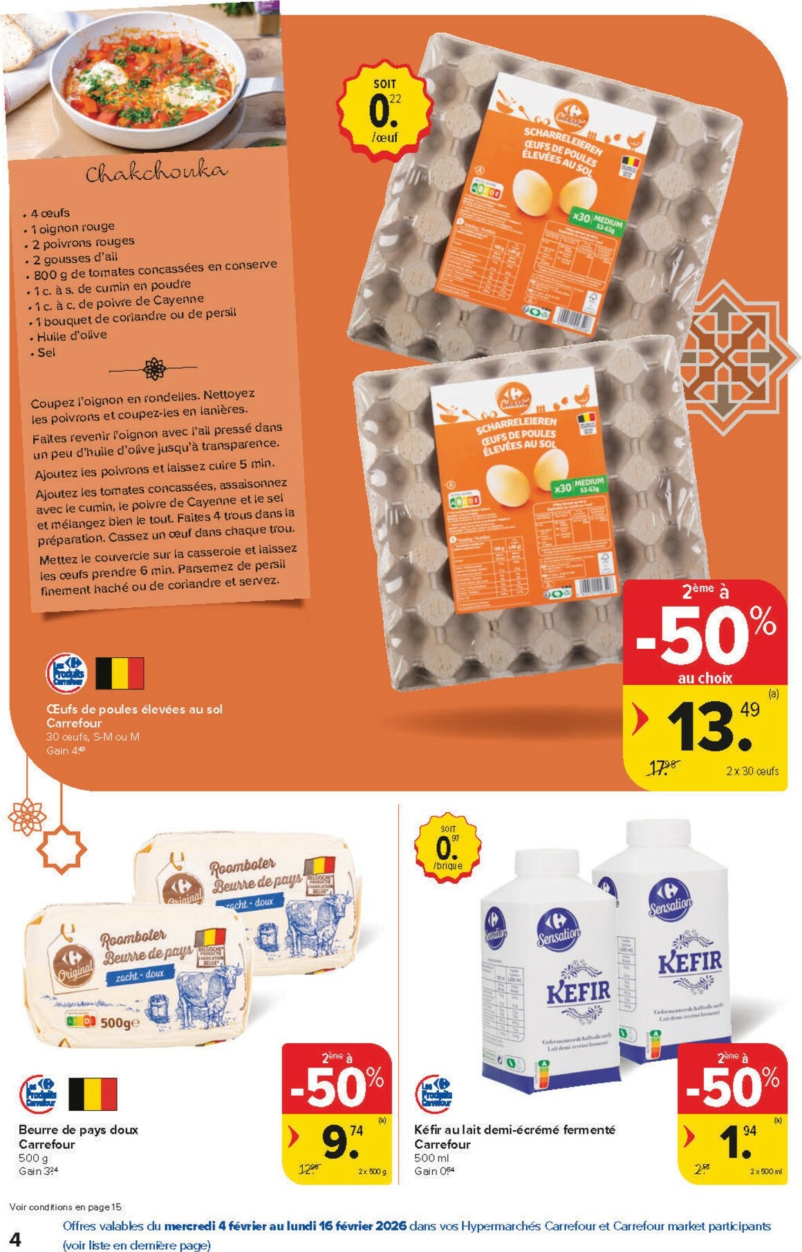 carrefour - De Carrefour - Saveurs d'Orient folder geldig vanaf 04/02/2026 t/m 16/02/2026 - page: 4