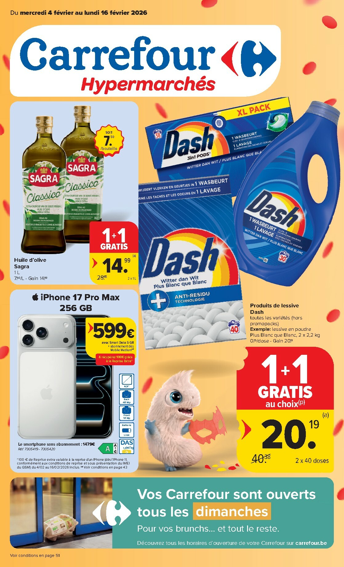carrefour - De Carrefour Hypermarchés folder geldig vanaf 04/02/2026 t/m 16/02/2026