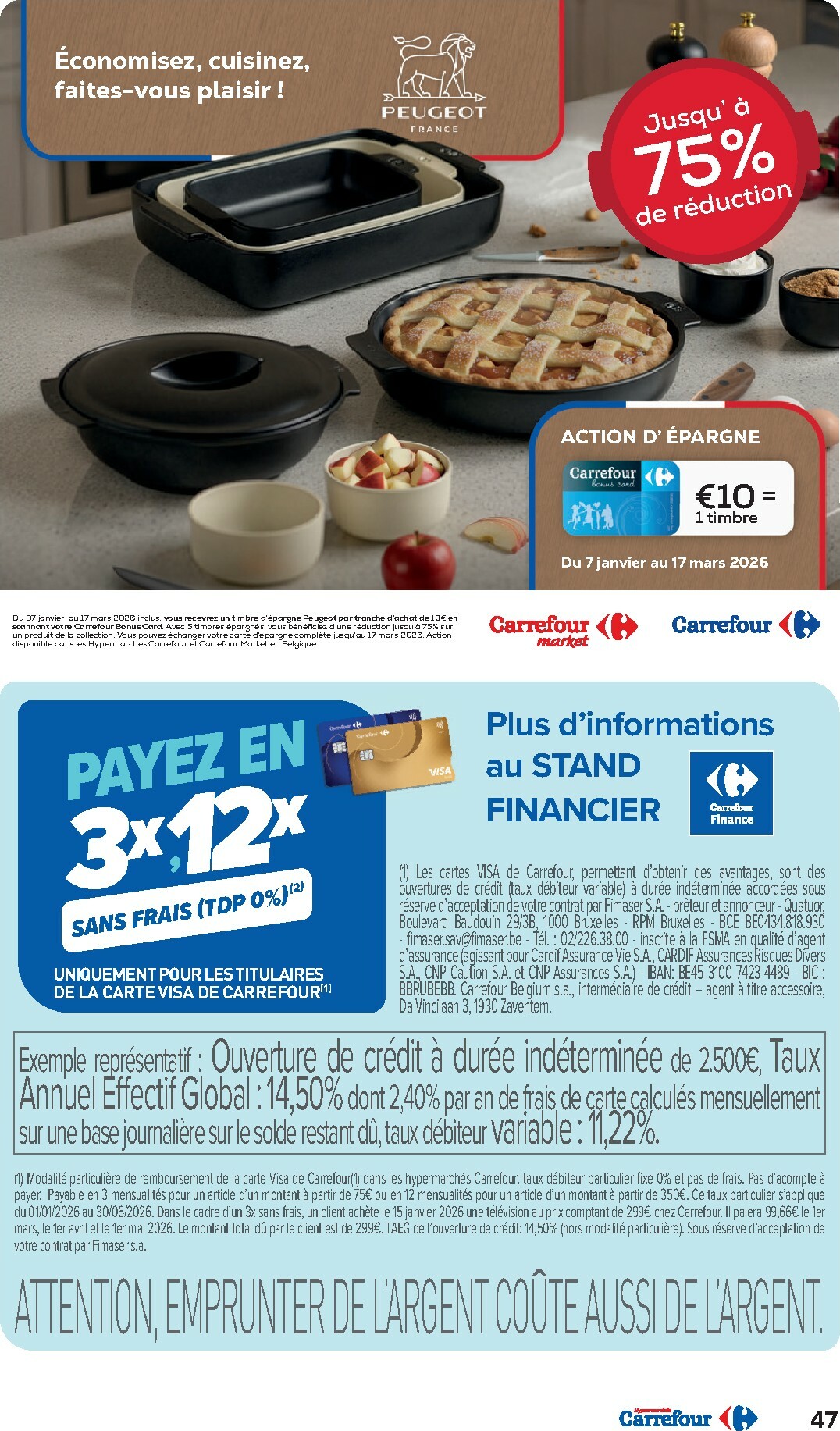 carrefour - De Carrefour Hypermarchés folder geldig vanaf 04/02/2026 t/m 16/02/2026 - page: 47