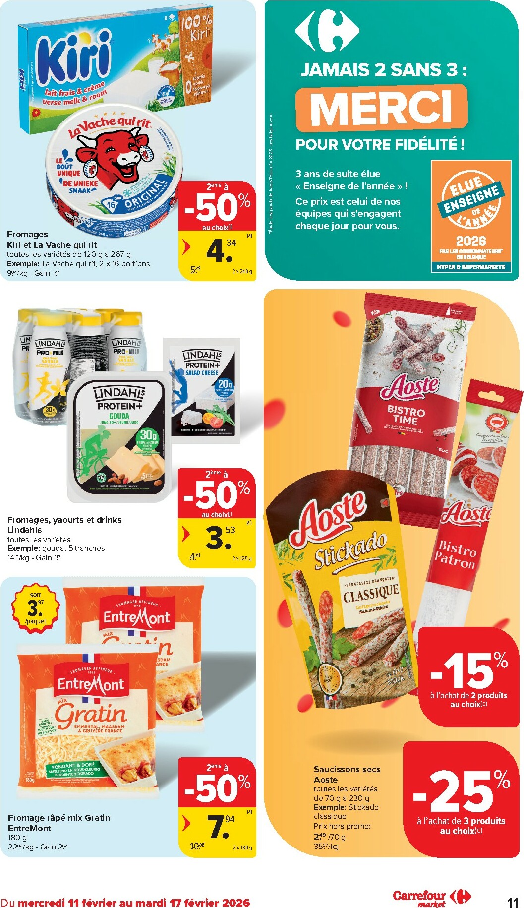 carrefour - De Carrefour Market folder geldig vanaf 11/02/2026 t/m 17/02/2026 - page: 11
