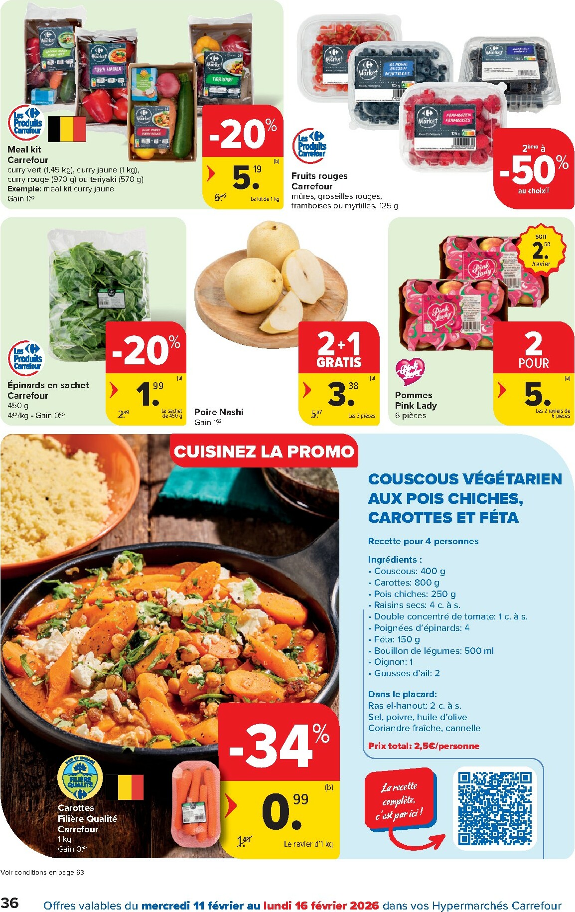 carrefour - De Carrefour Hypermarchés folder geldig vanaf 11/02/2026 t/m 23/02/2026 - page: 36