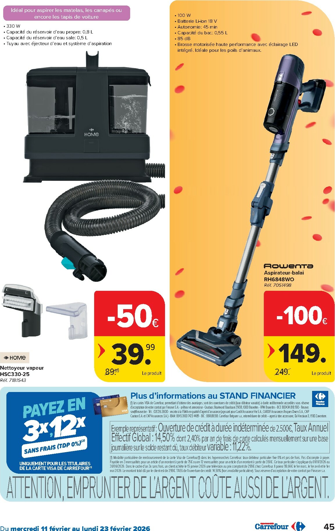 carrefour - De Carrefour Hypermarchés folder geldig vanaf 11/02/2026 t/m 23/02/2026 - page: 45