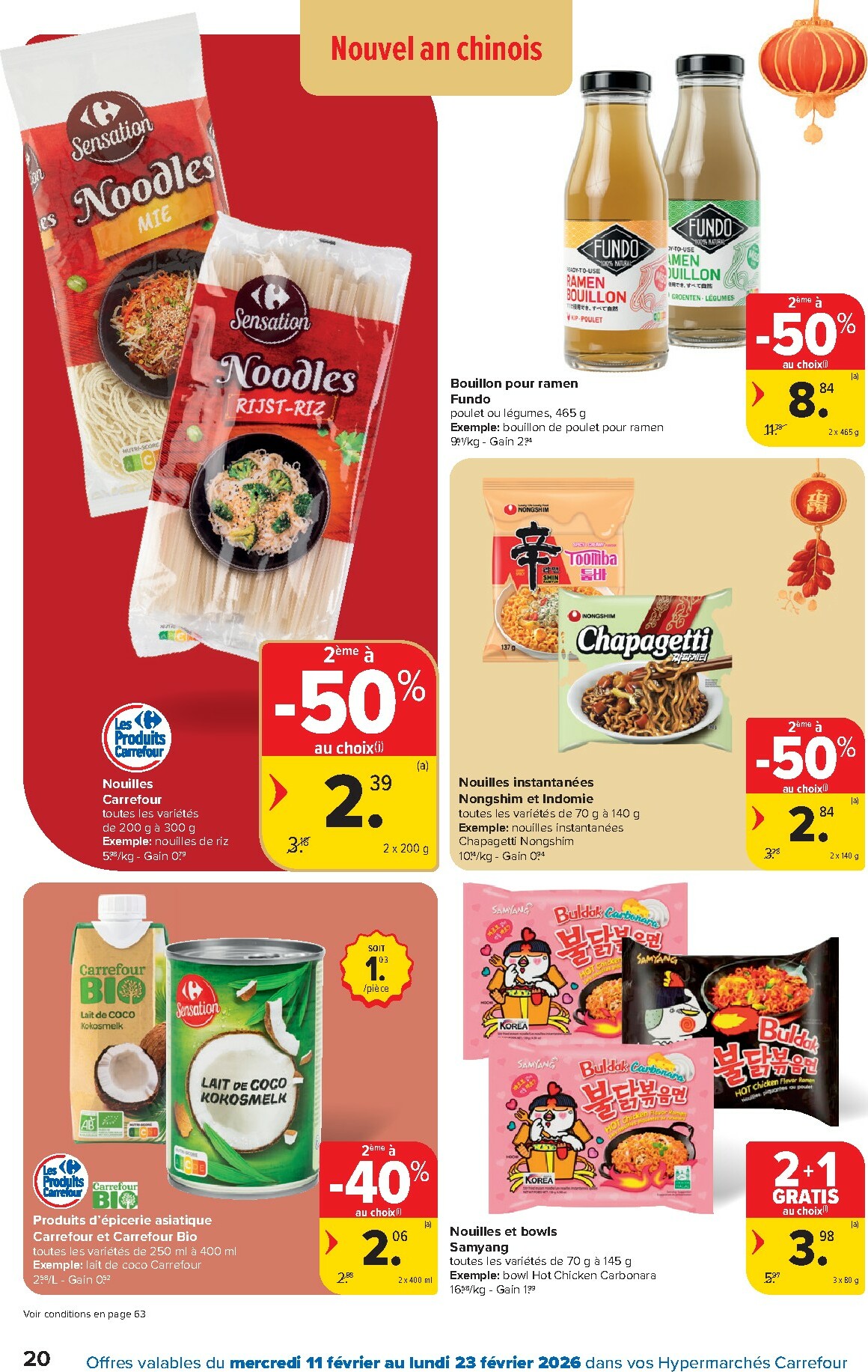 carrefour - De Carrefour Hypermarchés folder geldig vanaf 11/02/2026 t/m 23/02/2026 - page: 20