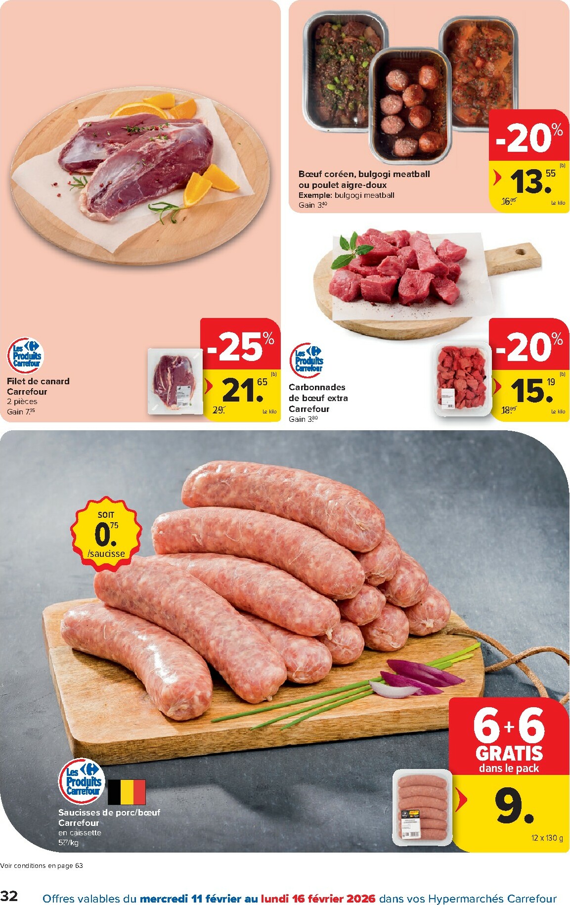 carrefour - De Carrefour Hypermarchés folder geldig vanaf 11/02/2026 t/m 23/02/2026 - page: 32