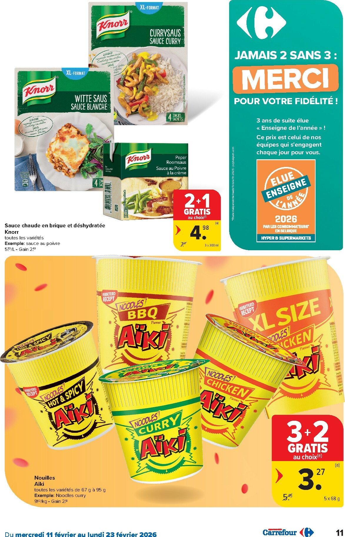 carrefour - De Carrefour Hypermarchés folder geldig vanaf 11/02/2026 t/m 23/02/2026 - page: 11