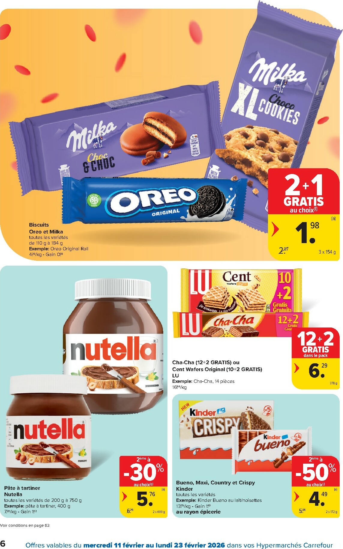 carrefour - De Carrefour Hypermarchés folder geldig vanaf 11/02/2026 t/m 23/02/2026 - page: 6