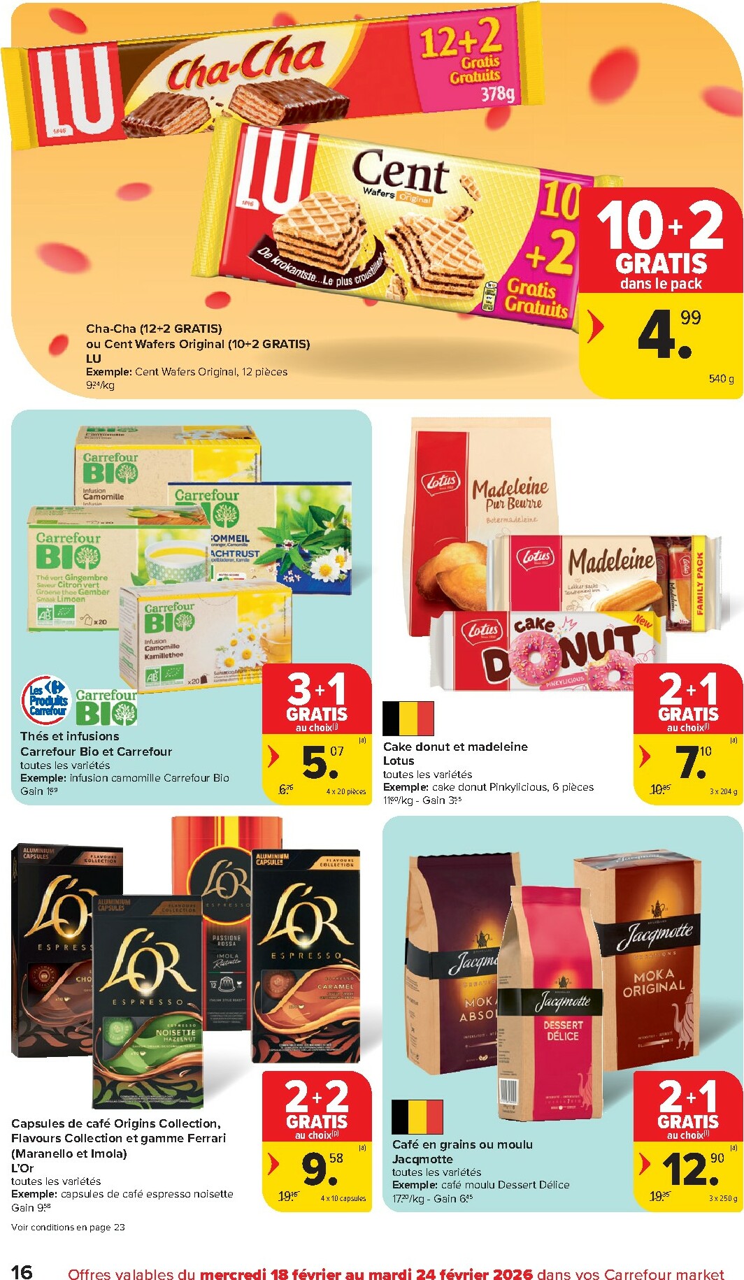 carrefour - De Carrefour Market folder geldig vanaf 18/02/2026 t/m 24/02/2026 - page: 16