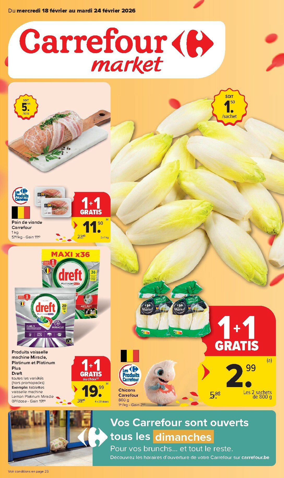 carrefour - De Carrefour Market folder geldig vanaf 18/02/2026 t/m 24/02/2026