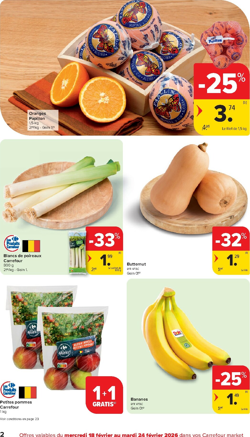 carrefour - De Carrefour Market folder geldig vanaf 18/02/2026 t/m 24/02/2026 - page: 2